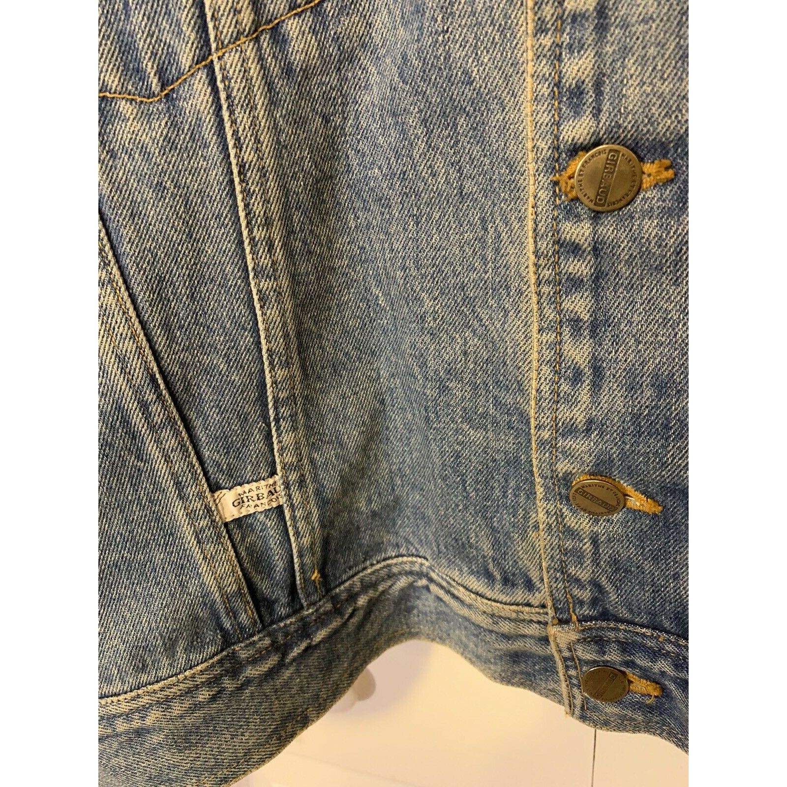 Marithe + Francois Girbaud Vtg Marithe Francois Girbaud Blue Denim TruckerJean Jacket S Size US S / EU 44-46 / 1 - 6 Thumbnail