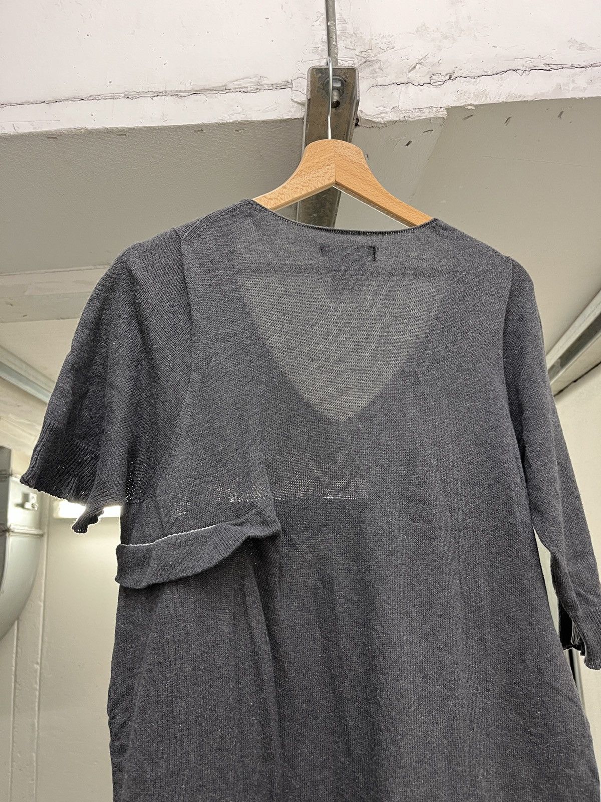 Yohji Yamamoto Y’s Yohji Yamamoto Layered Knit Cotton Dress Size L / US 10 / IT 46 - 7 Thumbnail