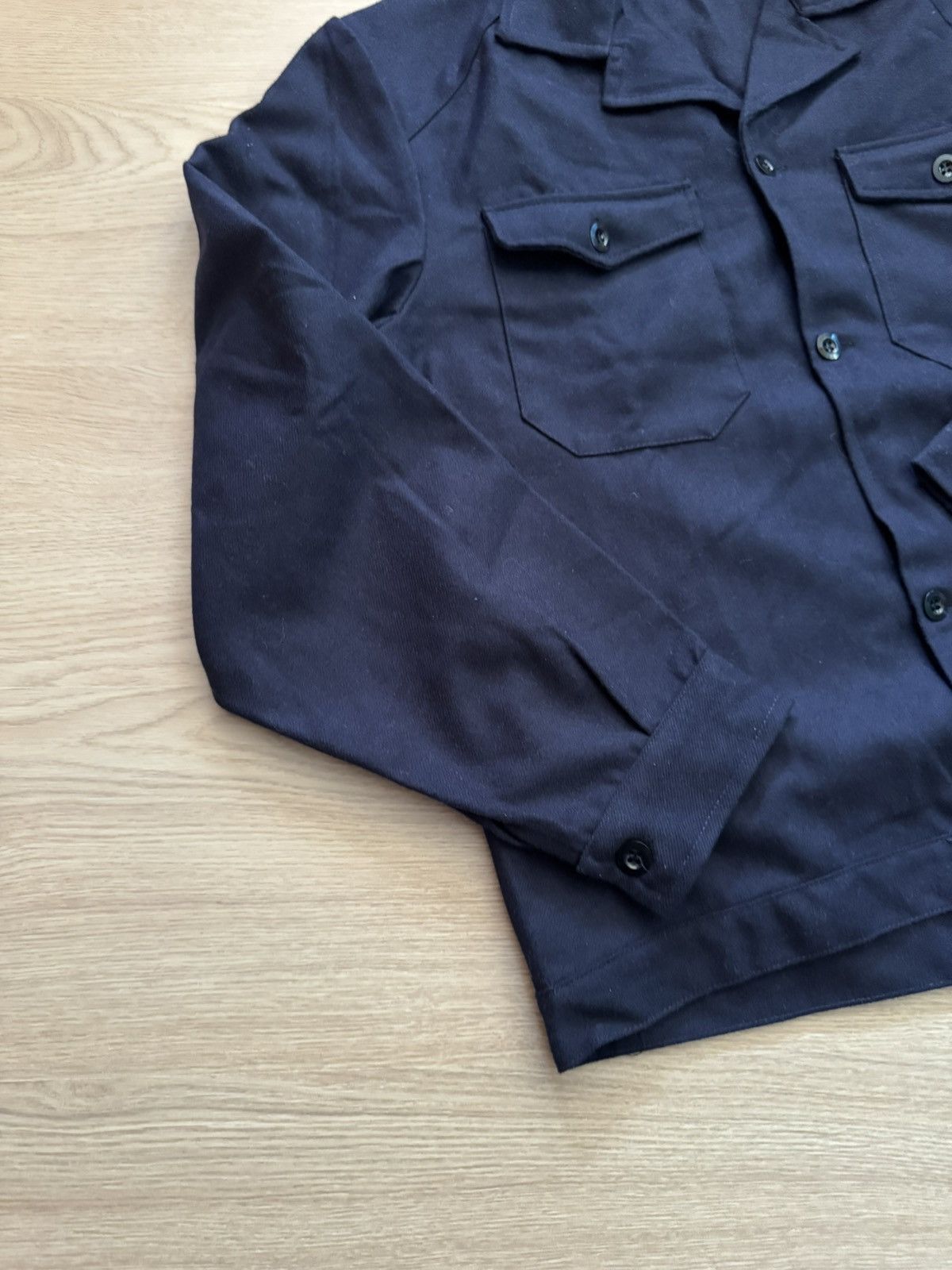 Vintage Vintage Italian Military Navy Shirt Size US XL / EU 56 / 4 - 4 Thumbnail