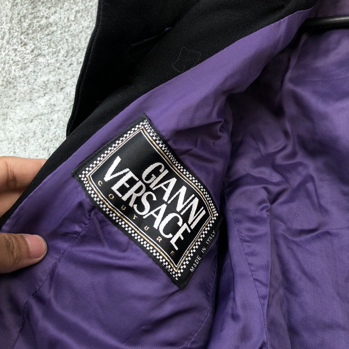 Versace Versace FW 1993-1994 wool Boucle Jacket Size XS / US 0-2 / IT 36-38 - 4 Thumbnail
