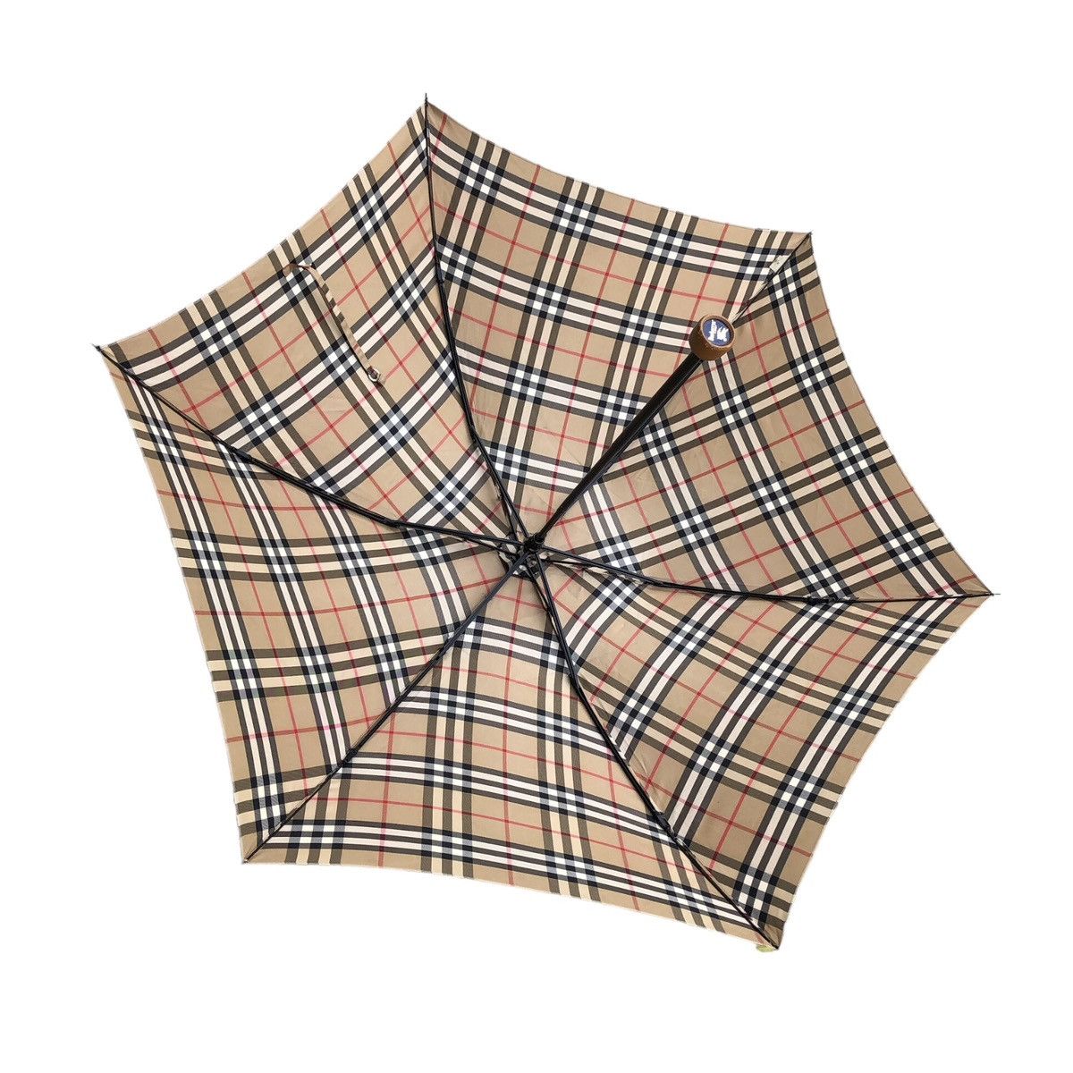 Burberry Burberry's Checked Novacheck Waterproof Folding Umbrella Size ONE SIZE - 6 Thumbnail