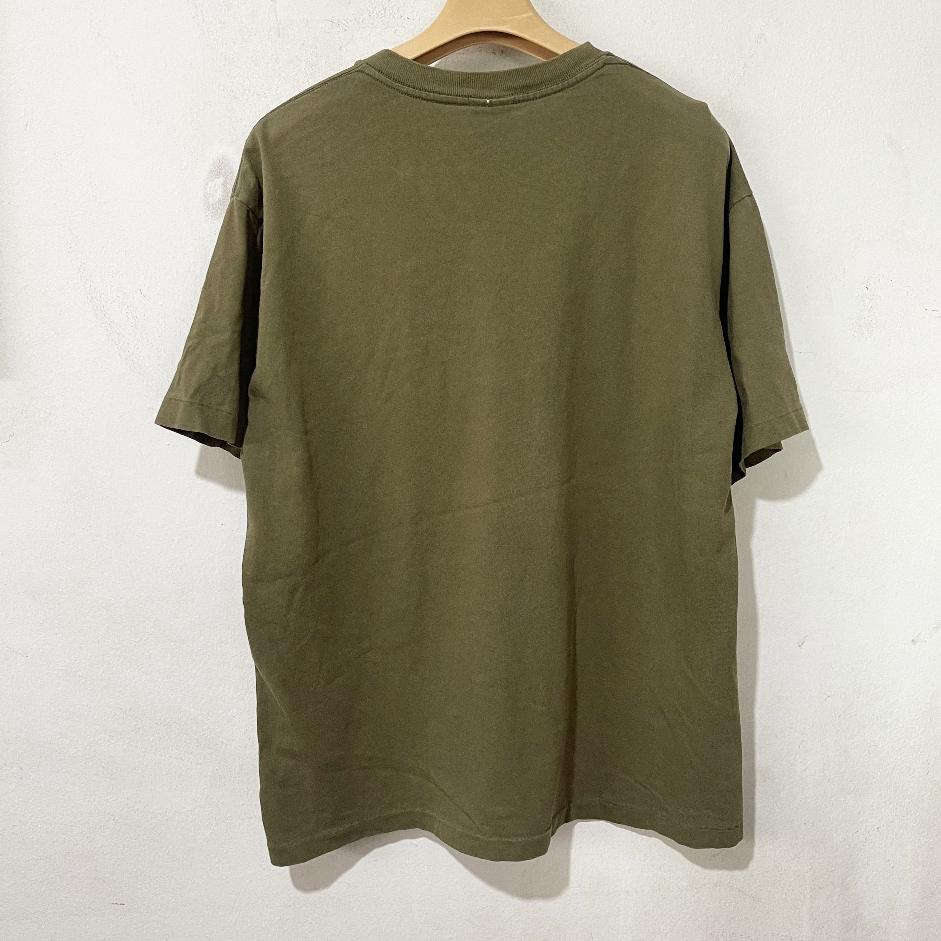 Gap Vintage 90s Gap Olive Pocket T-Shirt Size US S / EU 44-46 / 1 - 3 Thumbnail