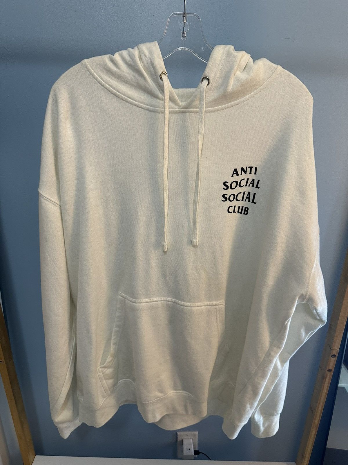 Assc Logo White Hoodie Size XL