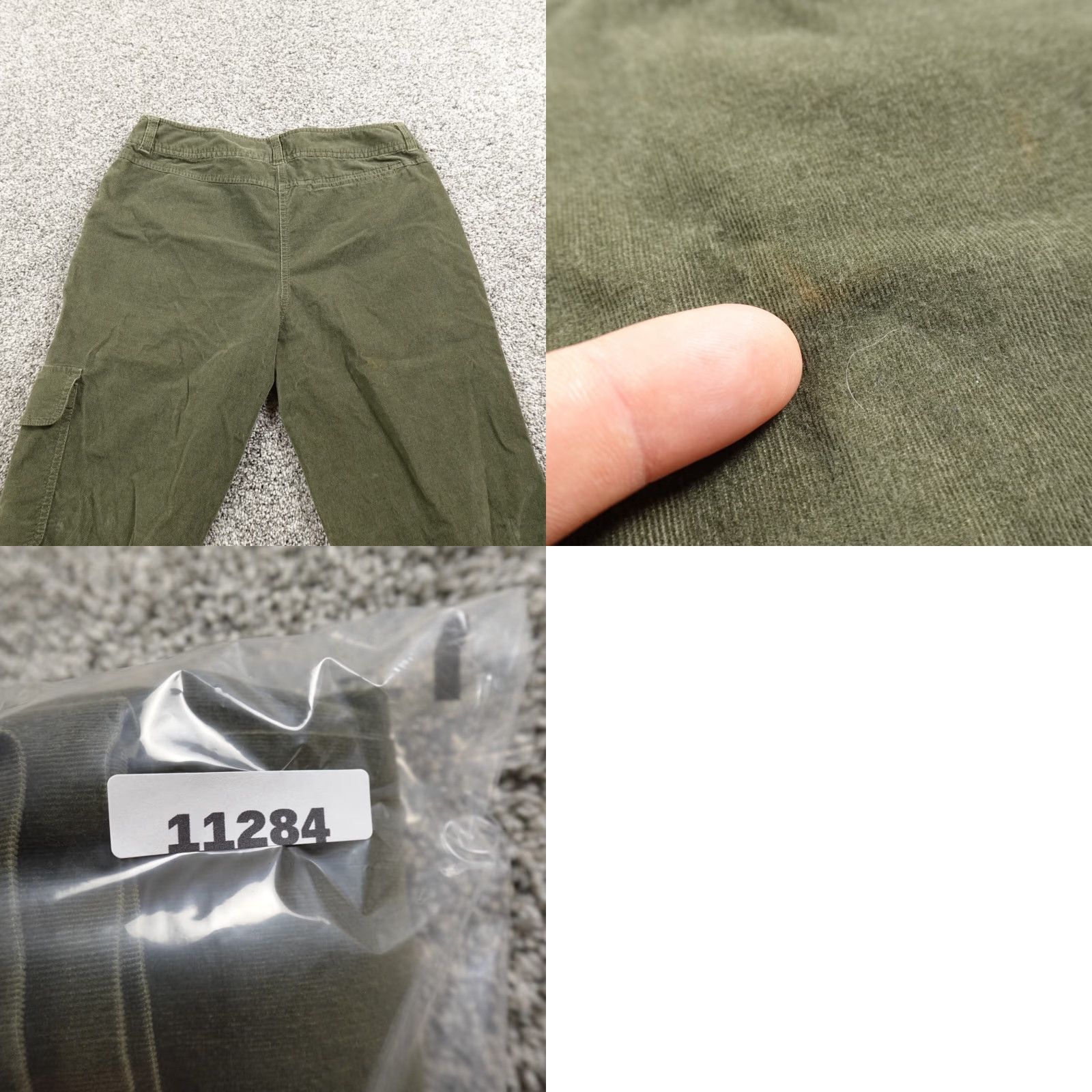 J. Jill J. Jill Pants Women 12 Green Cargo Corduroy High Rise Wide-Leg Baggy Stretch Size 34" / US 12 / IT 48 - 9 Thumbnail