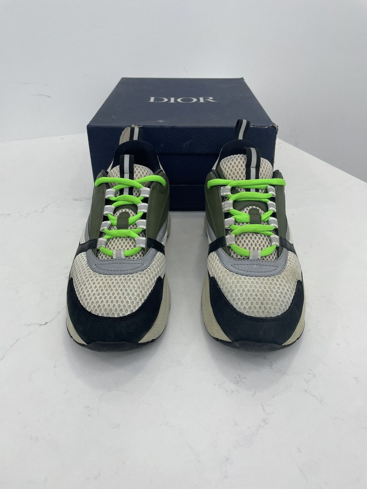 Dior Dior B22 green, white and black Size US 8 / EU 41 - 2 Thumbnail