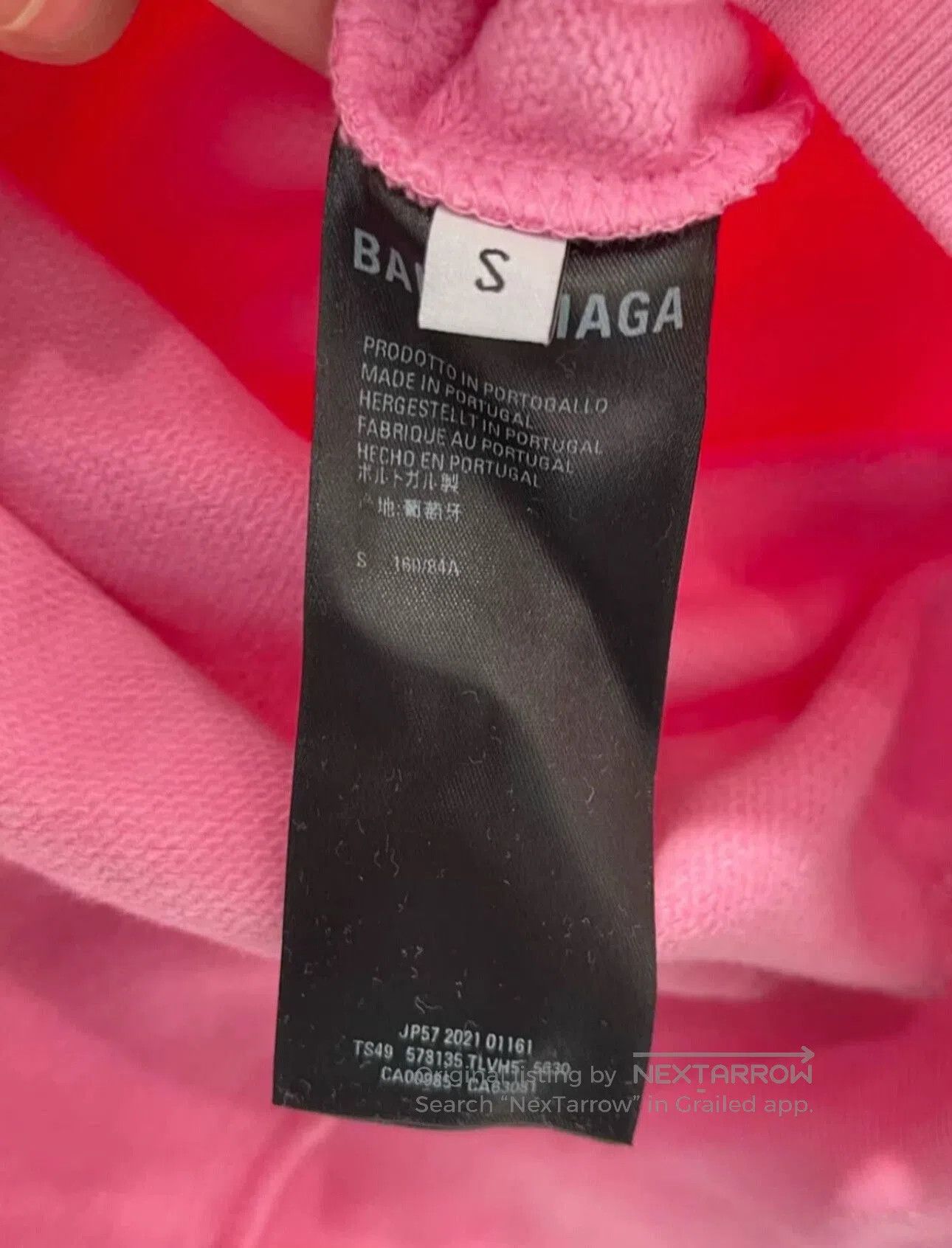 Balenciaga balenciaga pink graphic hoodie with sparkle detail. Size S / US 4 / IT 40 - 5 Thumbnail