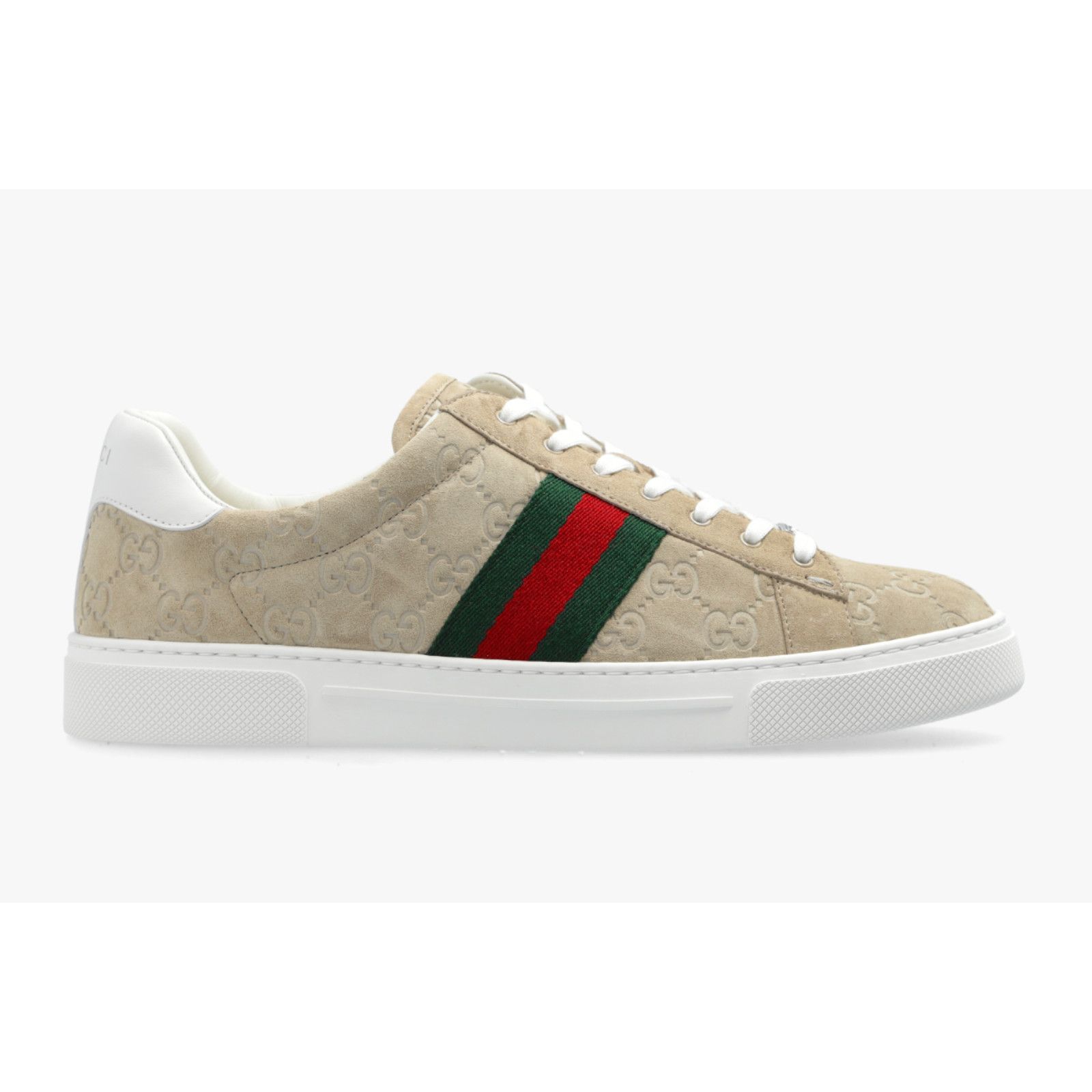 Gucci Gucci Oatmeal Beige Suede Flat Low Top Trainer Sneakers 37 Size US 7 / IT 37 - 4 Thumbnail