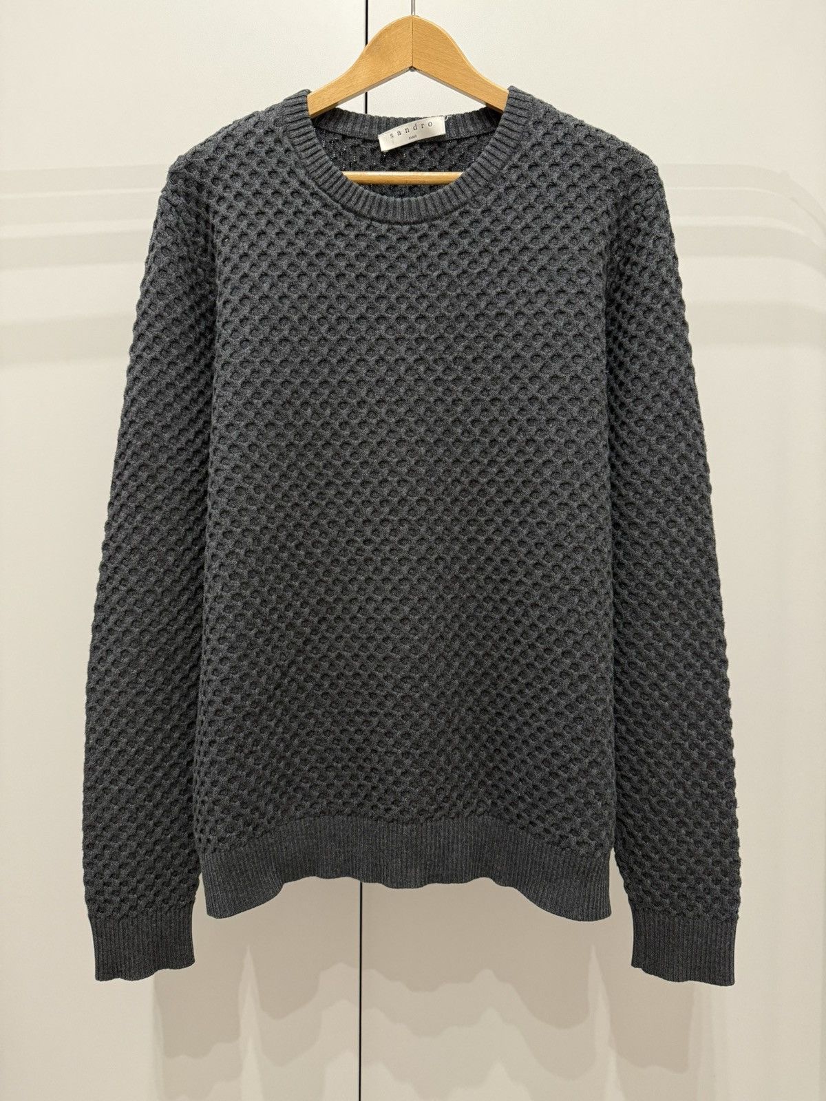 Sandro Sandro Mens Cotton Wool Knitted Sweater Margiela Yohji Owens Size US S / EU 44-46 / 1 - 1 Thumbnail