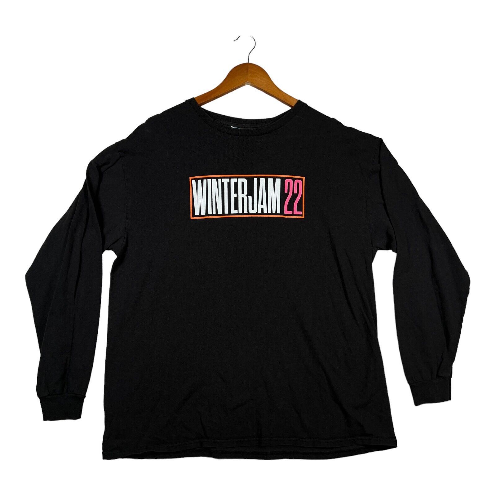 Delta Delta Black Winter Jam 22 Festival Music Concert L/S T-Shirt Size US XL / EU 56 / 4 - 1 Thumbnail