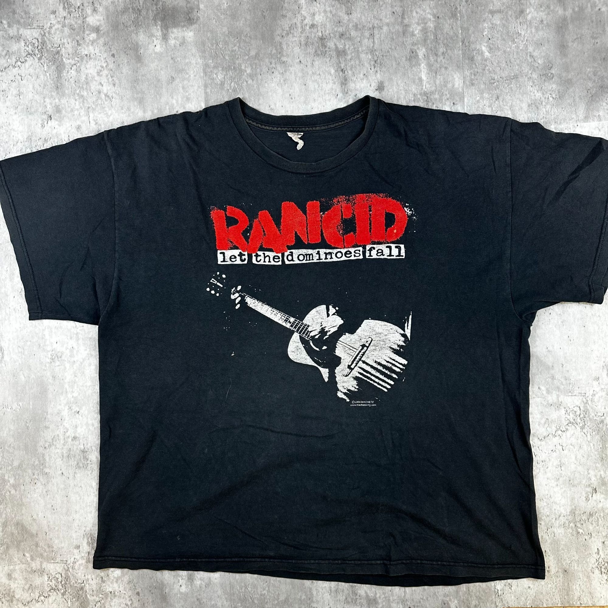 Vintage Rancid Band T-Shirt Let The Dominoes Fall Album Art Black Co Size US XL / EU 56 / 4 - 1 Thumbnail