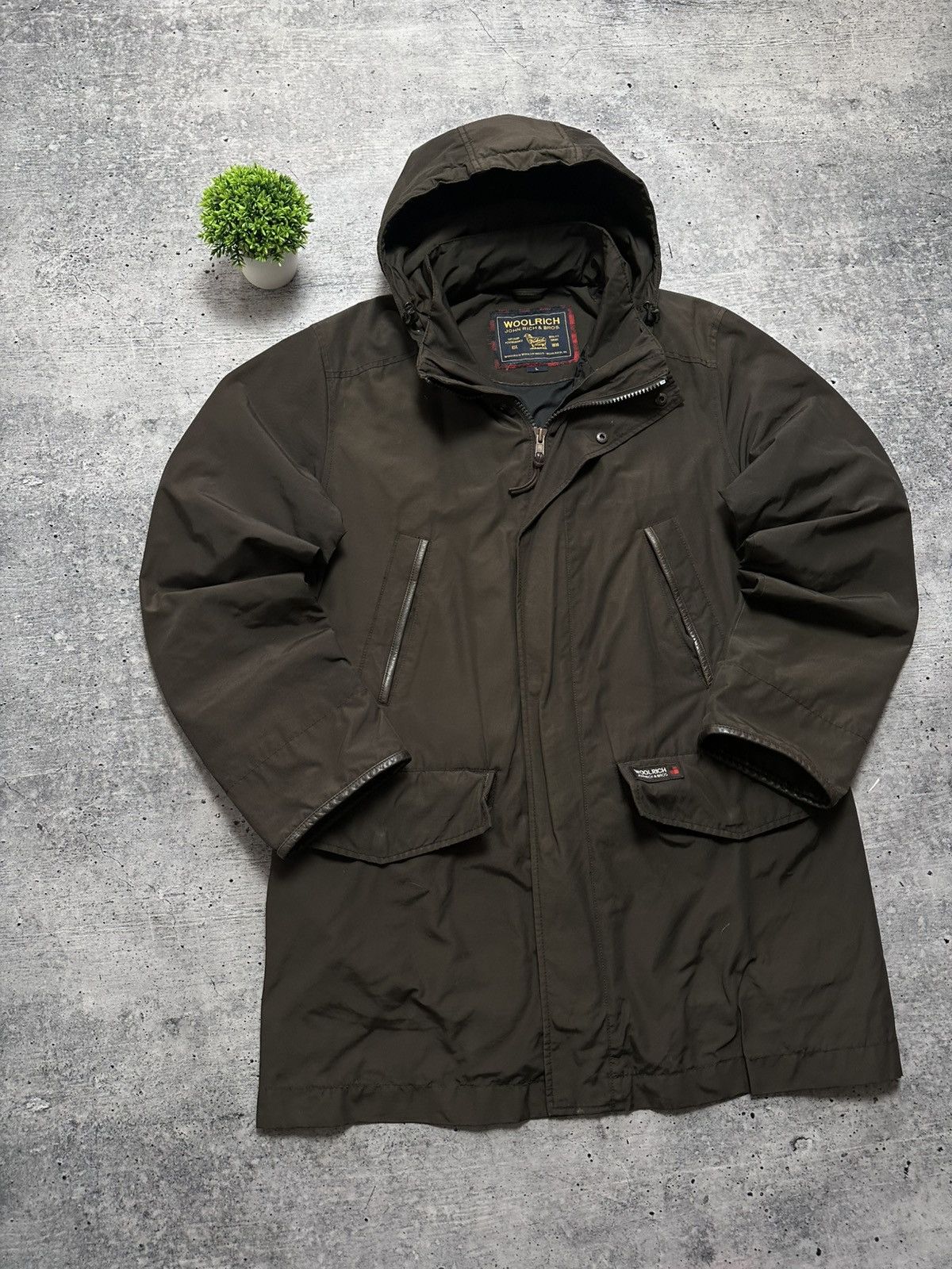 Woolrich Woolen Mills Woolrich 2 In 1 Down Puffer Rain USA 700 Y2K Parka Jacket Size US L / EU 52-54 / 3 - 5 Thumbnail