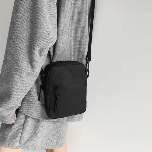 VIBE Casual Canvas Sling with Zipper Small Shoulder Bag Size ONE SIZE - 2 Thumbnail