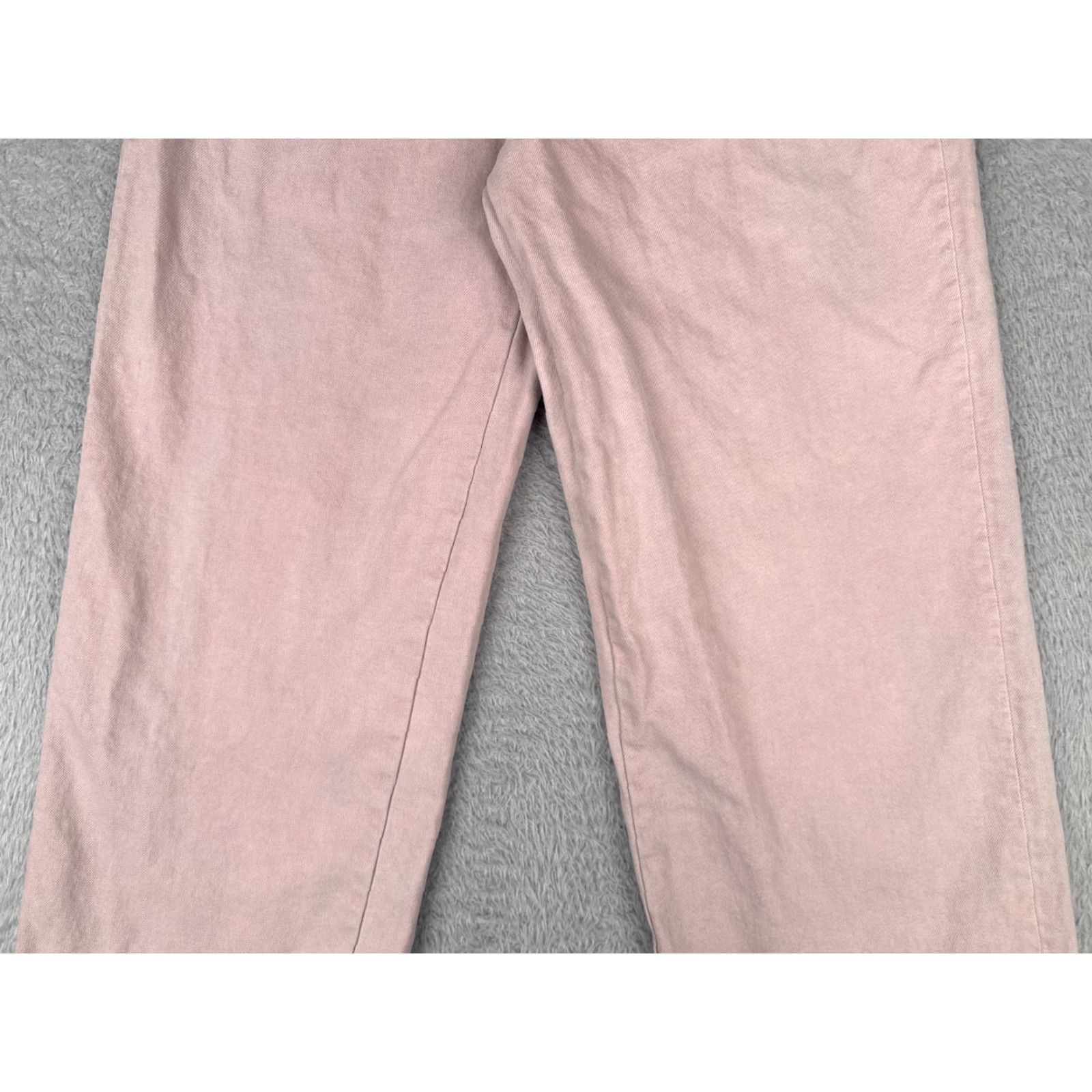 Zara Zara Jeans Womens Pink Denim Wide Leg High Rise Cotton Zip Fly 26x26 4 Size 27" / US 4 / IT 40 - 3 Thumbnail