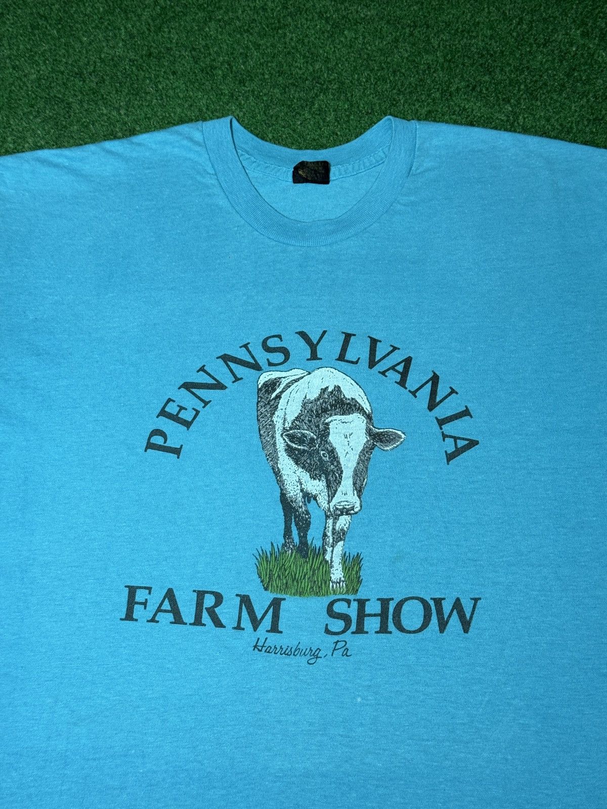 Vintage Vintage 70s 80s Pennslyvania Farm Show Cow XL Retro T Shirt Size US XL / EU 56 / 4 - 2 Thumbnail