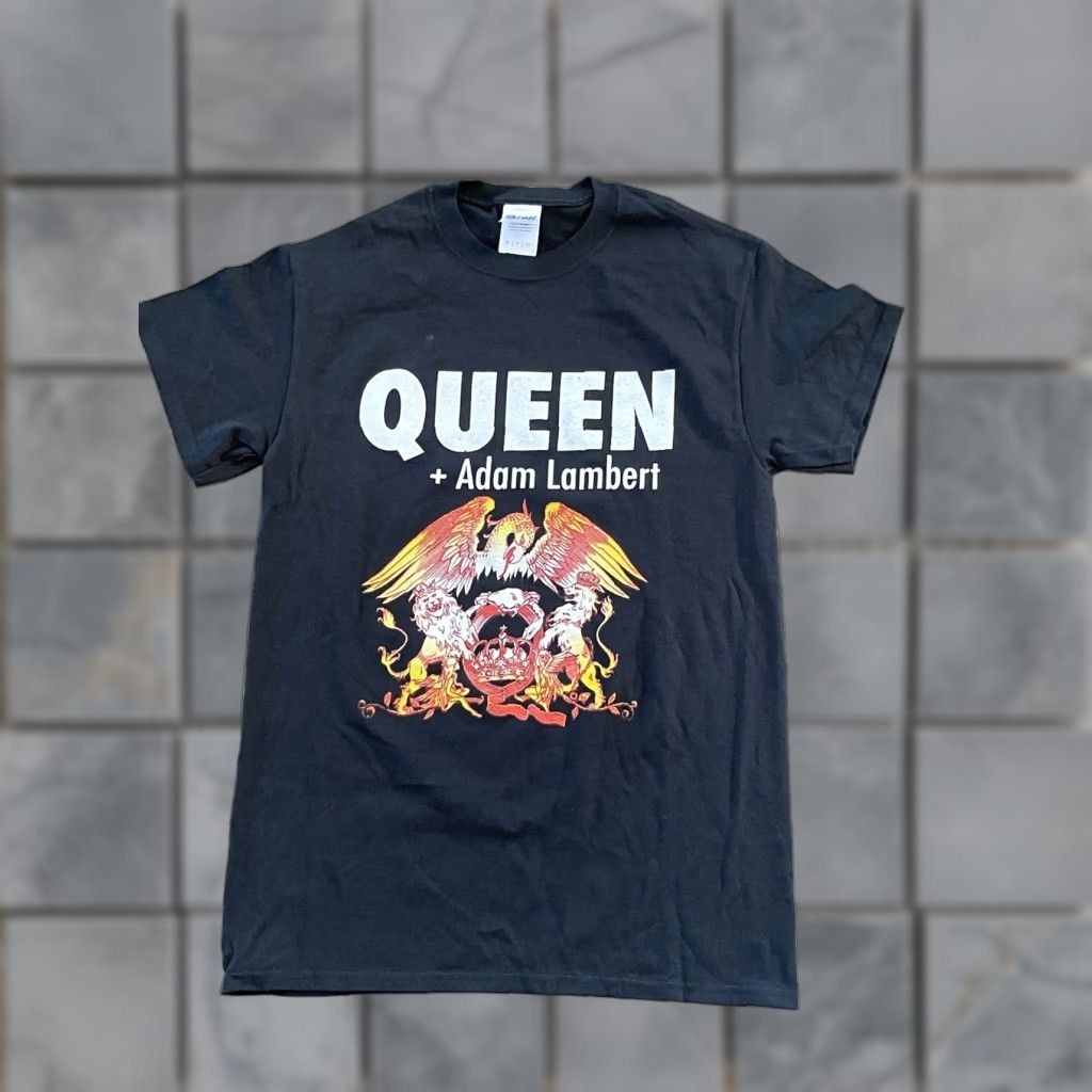 Vintage Queen Tour T-Shirt Small Black Mens S Black Queen Adam Lambert Rock Music 90s Concert (if applicable) Size US S / EU 44-46 / 1 - 1 Thumbnail