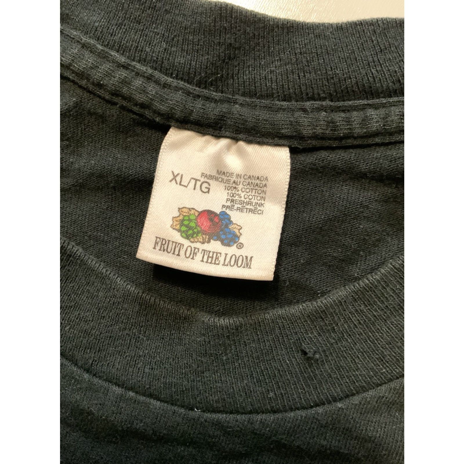 Fruit Of The Loom VINTAGE Telegraph Cove Resorts Whales British Columbia Canada Single Stitch T-Shirt XL Black Shirt Size US XL / EU 56 / 4 - 7 Thumbnail