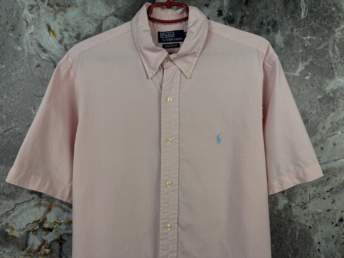 Polo Ralph Lauren Polo Ralph Lauren Pink Oxford Shirt Pony Logo Custom Fit Size US XL / EU 56 / 4 - 3 Thumbnail