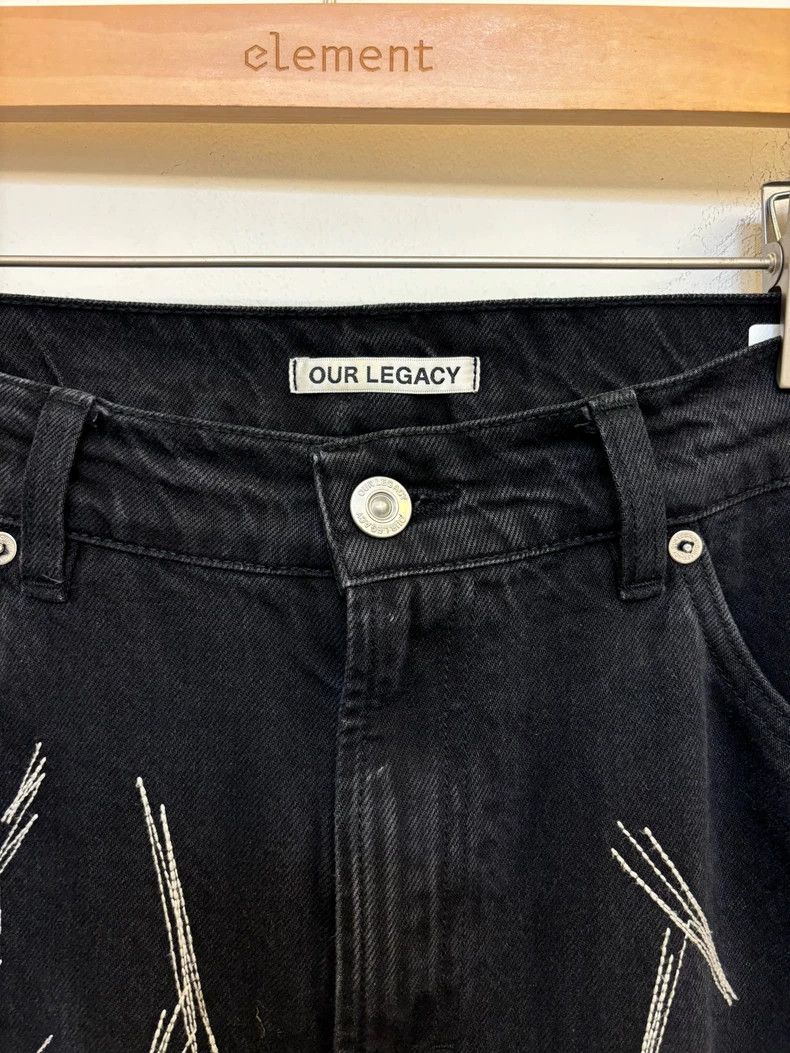 Our Legacy Our Legacy Lightning Embroidered Jeans Size US 33 - 4 Thumbnail