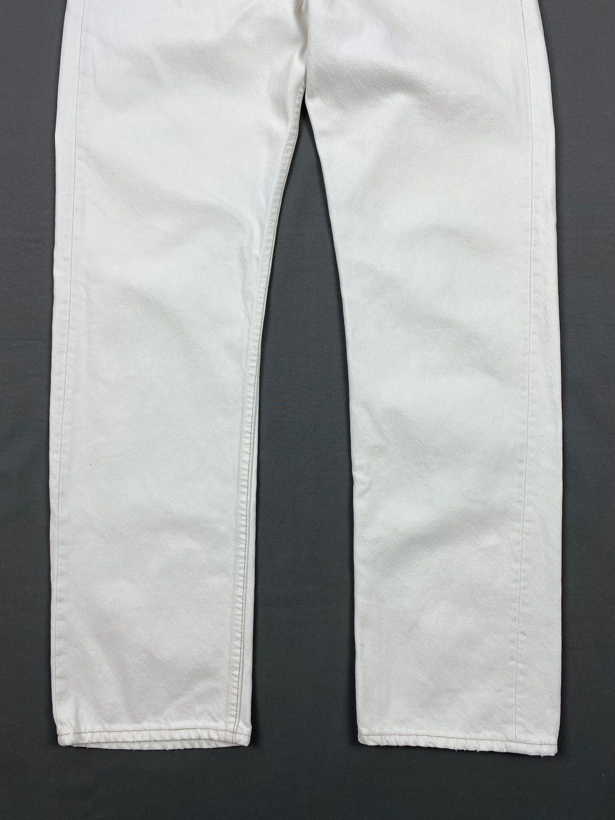Levi's 1990’s Vintage Levi’s 501 USA Made White Denim Pants 32X32 Size US 31 - 8 Thumbnail
