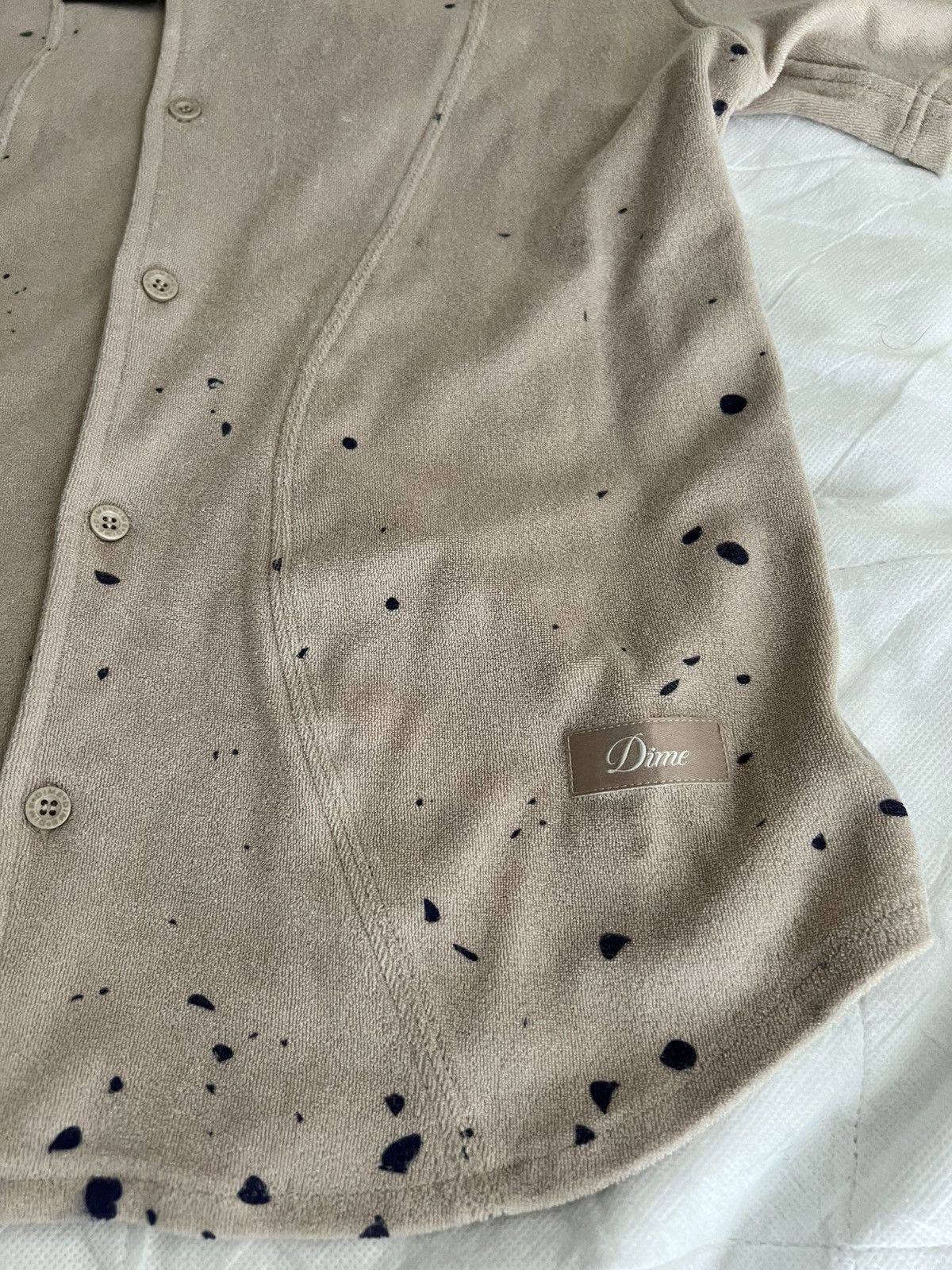 Dime Dime Terry Cloth Shirt Painted Tan Size US L / EU 52-54 / 3 - 3 Thumbnail