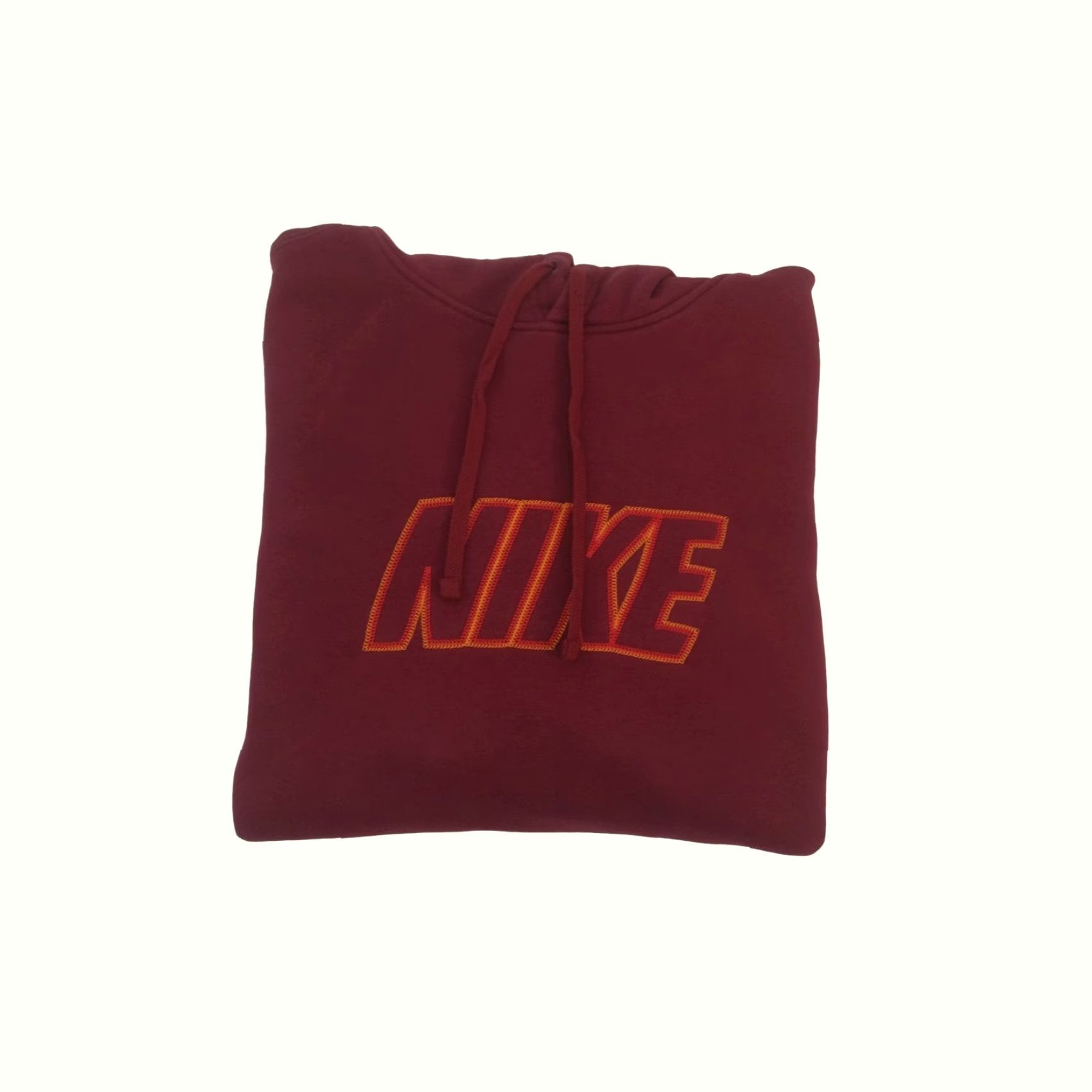 Nike VINTAGE Nike HOODIE 90s Y2K RETRO SPELL OUT RED GRAPHIC SWEATSHIRT HOODIE SZ L Men Size US L / EU 52-54 / 3 - 2 Thumbnail