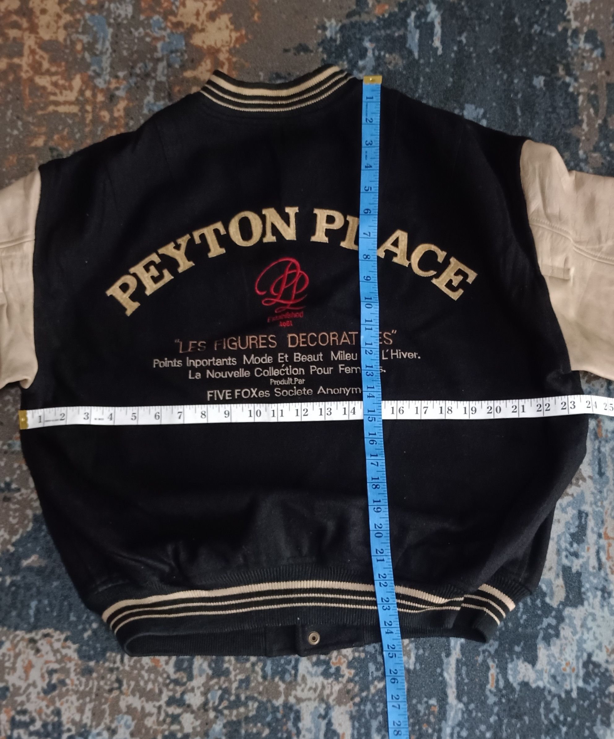 PPFM Vintage Peyton Place Race Varsity Jacket Size US XL / EU 56 / 4 - 16 Thumbnail