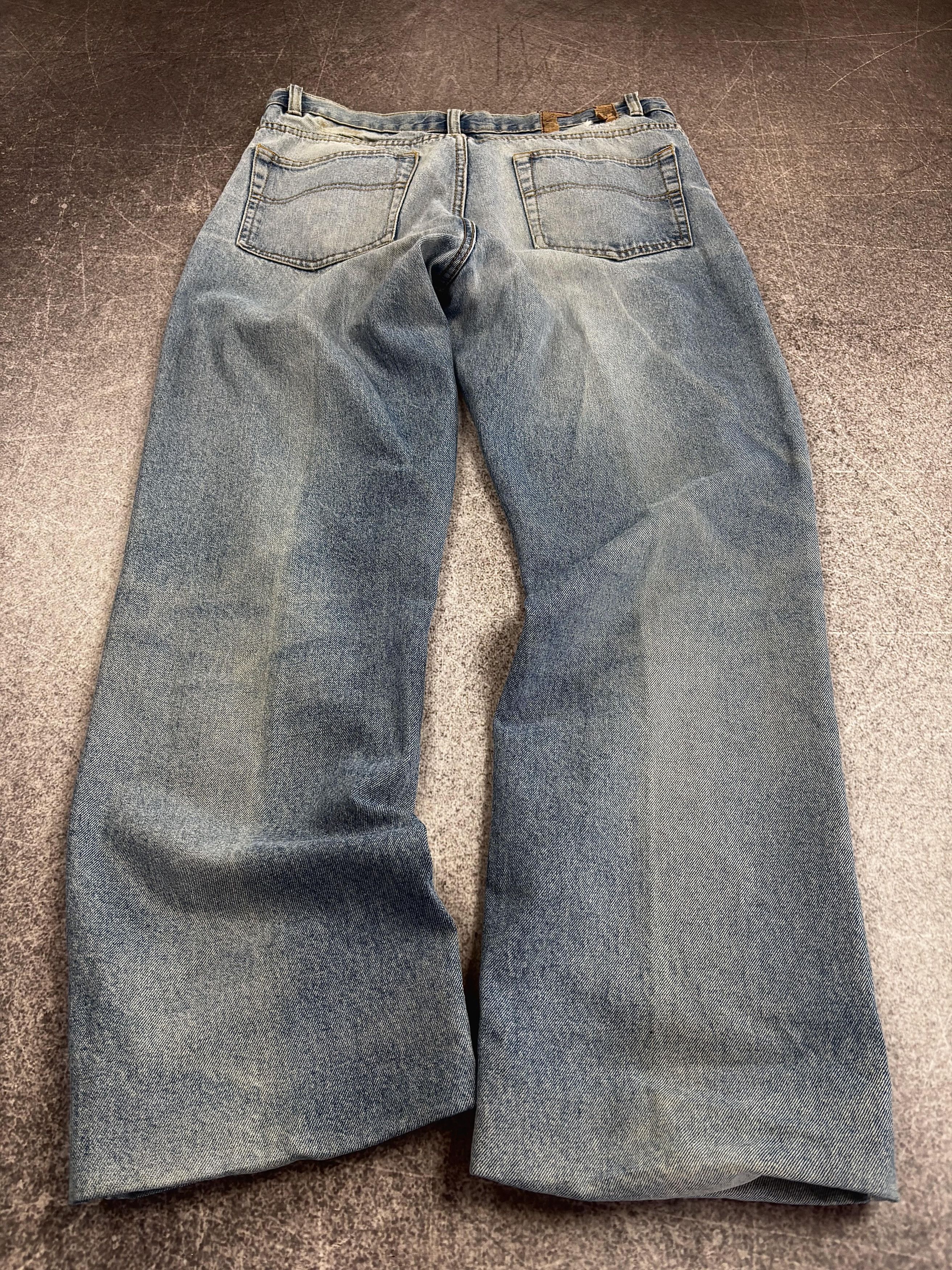 Japanese Brand 💥CRAZY CHROME HEARTS STYLE BAGGY WASHED JEANS Size US 32 / EU 48 - 4 Thumbnail