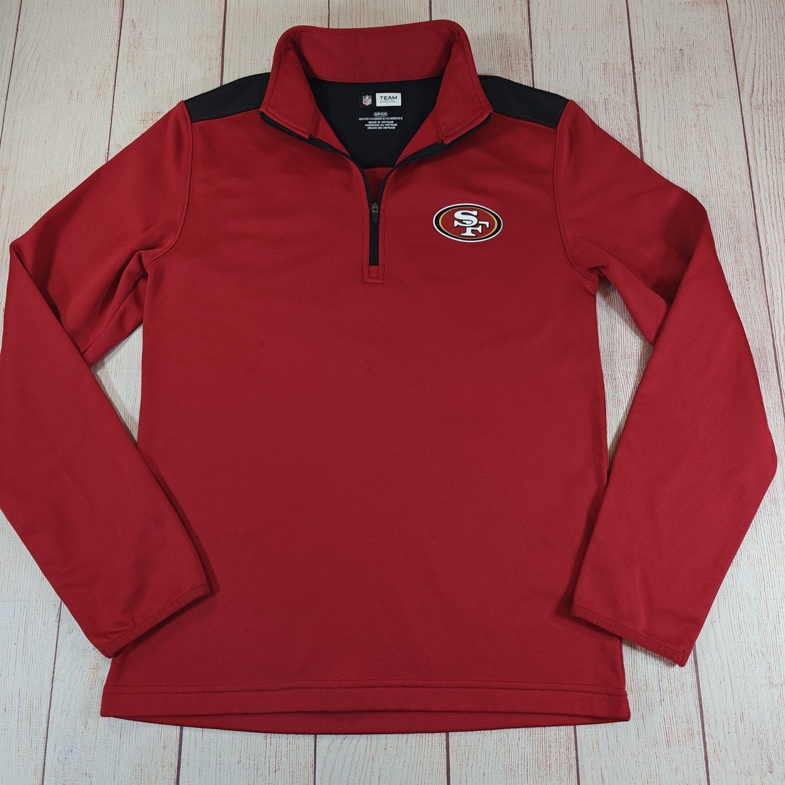 NFL NFL San Francisco 49ers fleece 1/4 zip top sz S Size US S / EU 44-46 / 1 - 1 Thumbnail