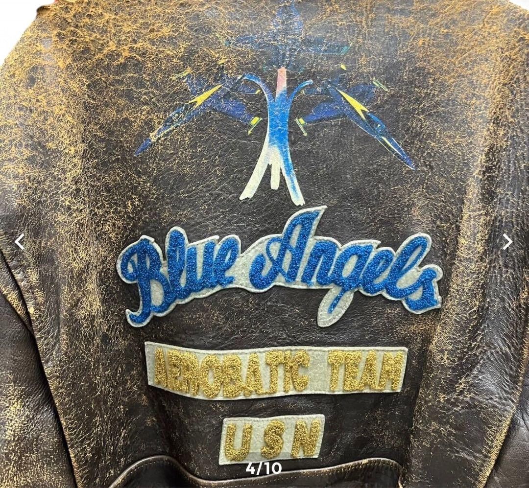 Avirex Avirex - S G-1 Flight Leather Patch Bomber Jacket Embroidery Size US S / EU 44-46 / 1 - 3 Thumbnail