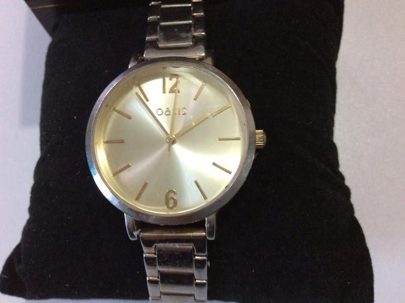 Designer Oasis ladies gold stainless steel watch Size ONE SIZE - 2 Thumbnail