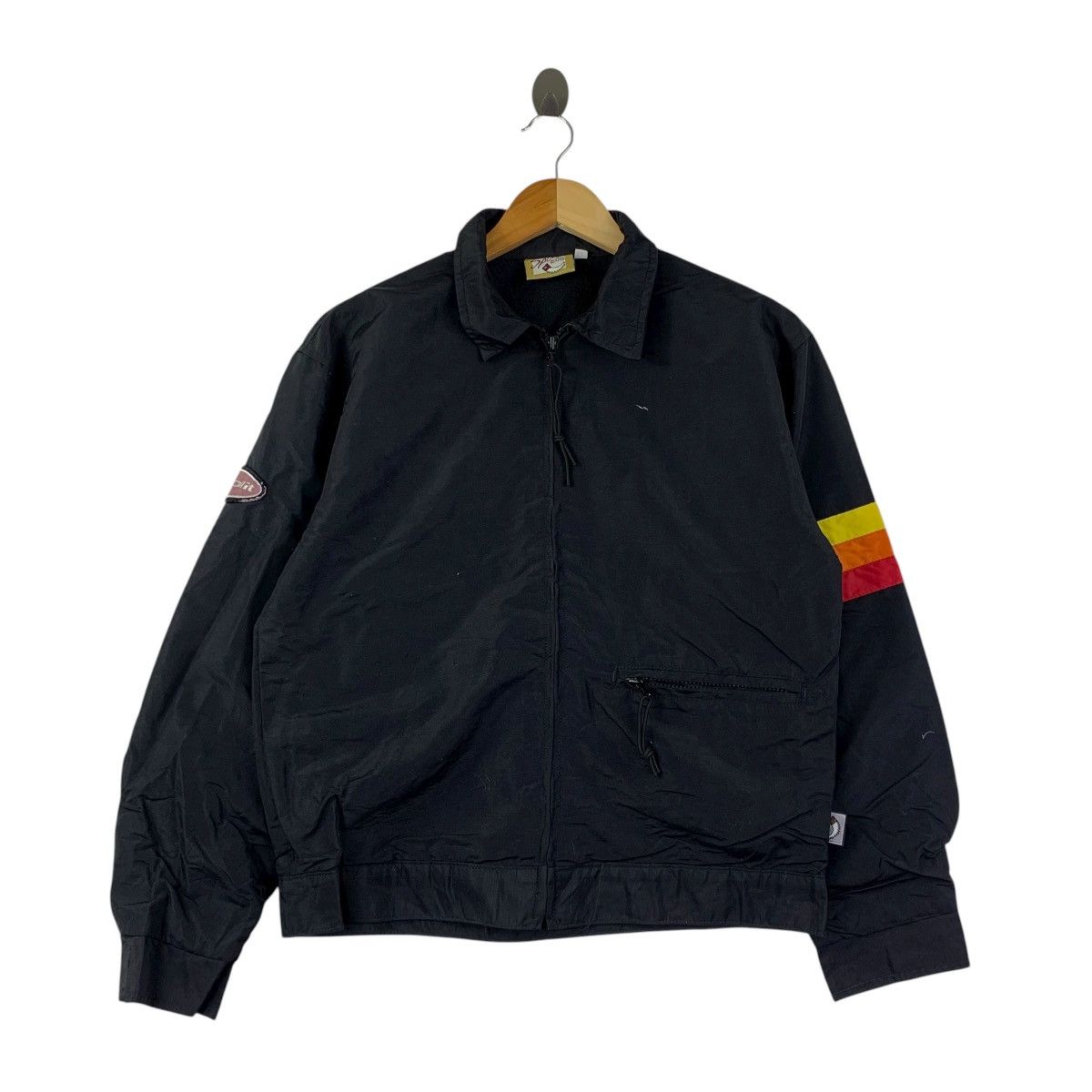 Split Vintage SPLIT 5000 Black Nylon Jacket Made in USA Red Yellow Size US XS / EU 42 / 0 - 1 Thumbnail
