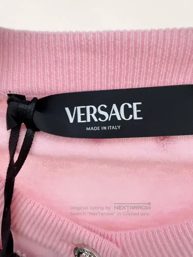 Versace Versace Pink pearl cardigan Size S / US 4 / IT 40 - 3 Thumbnail