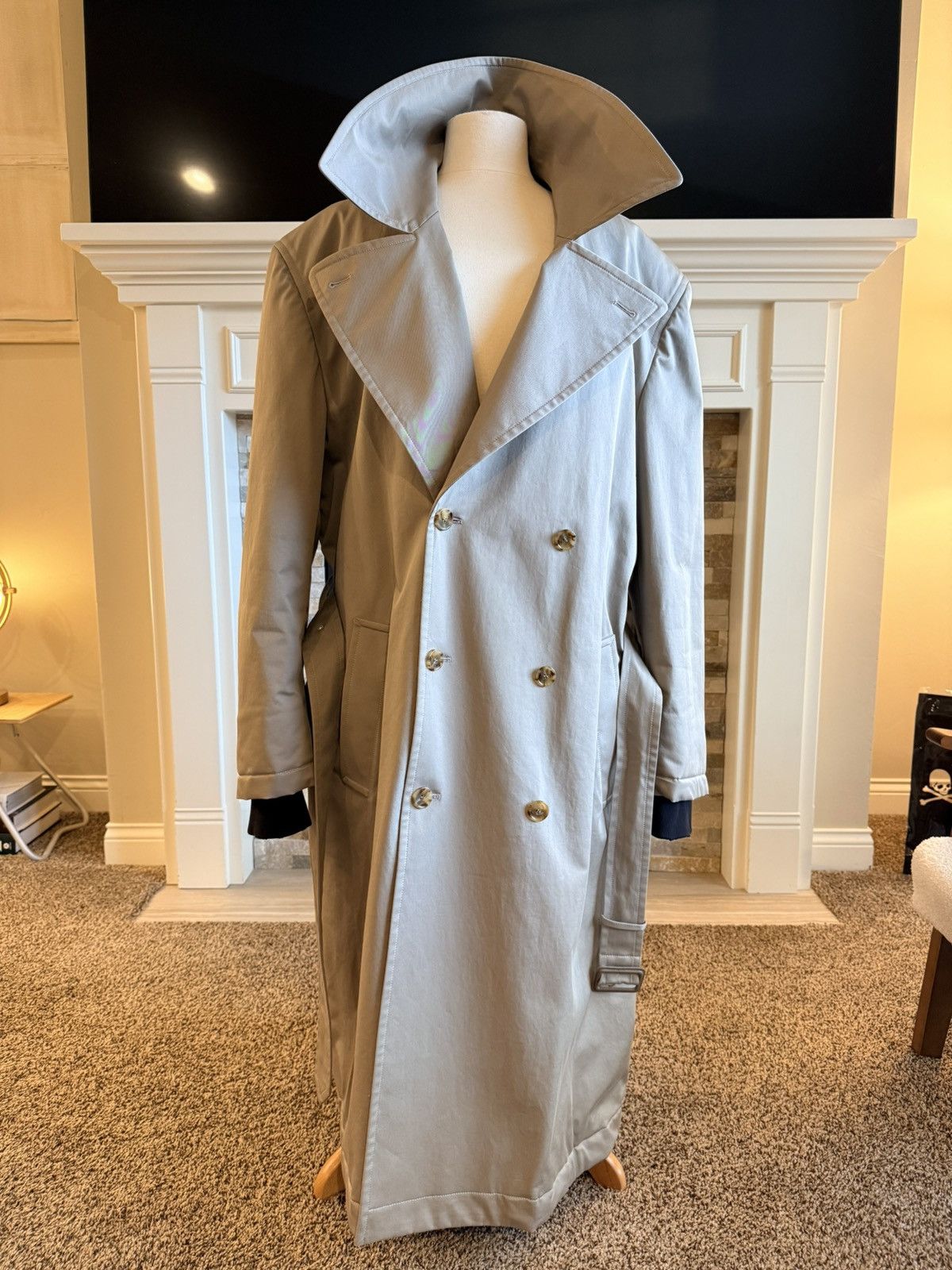 Maison Margiela Maison Margiela MM6 Double-Breasted Trench Top Coat 52 Size US L / EU 52-54 / 3 - 9 Thumbnail