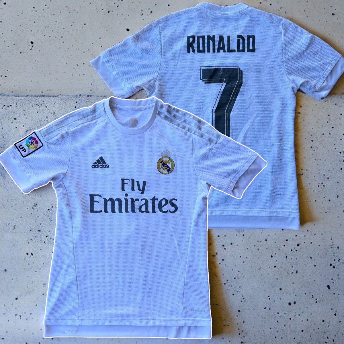 Adidas Real Madrid 2015/16 Home Jersey Ronaldo Soccer La Liga Y2K Size US S / EU 44-46 / 1 - 10 Thumbnail