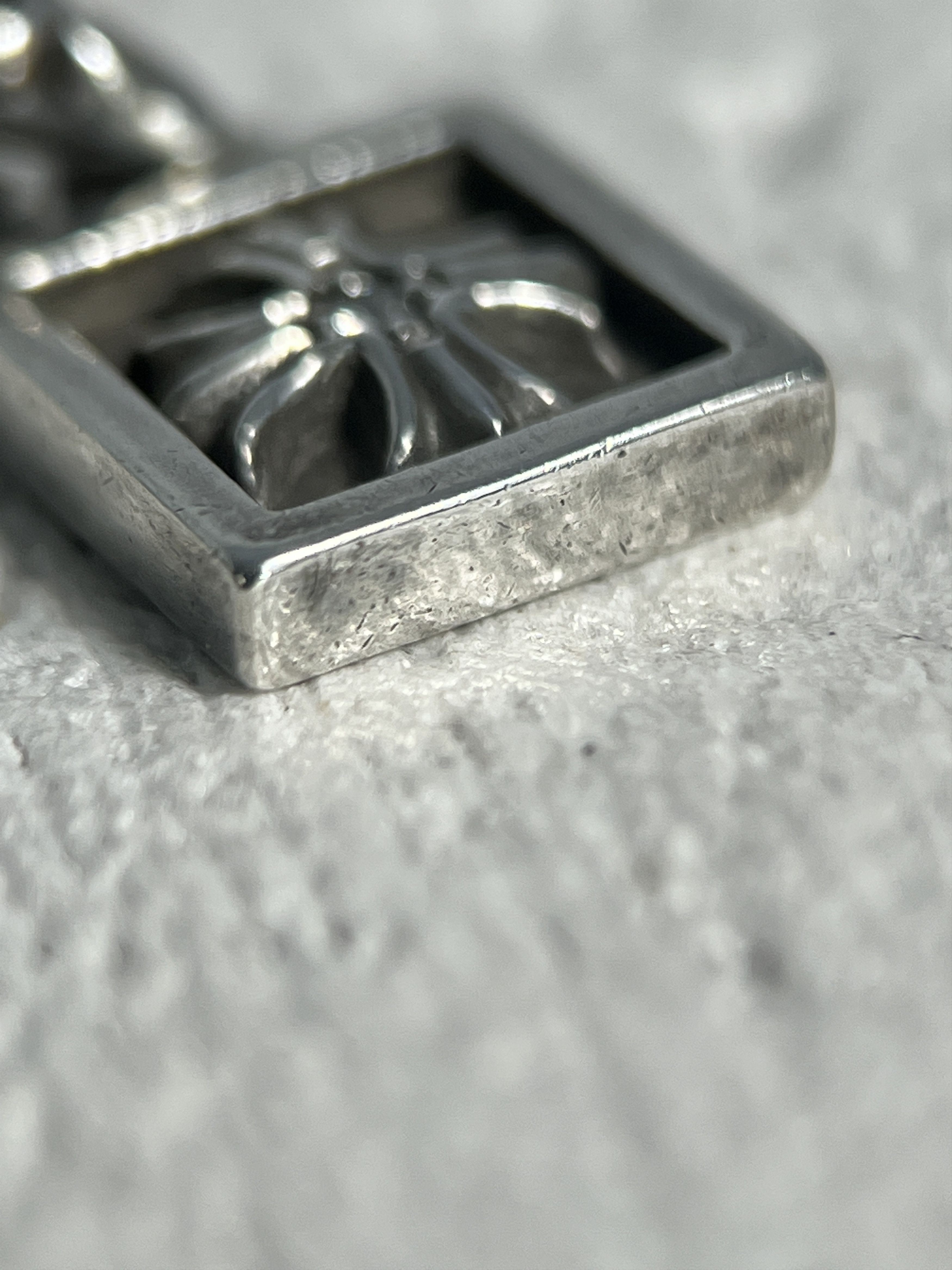 Chrome Hearts Chrome Hearts Floral Cross Square Pendant Customed Stone 925 Size ONE SIZE - 5 Thumbnail