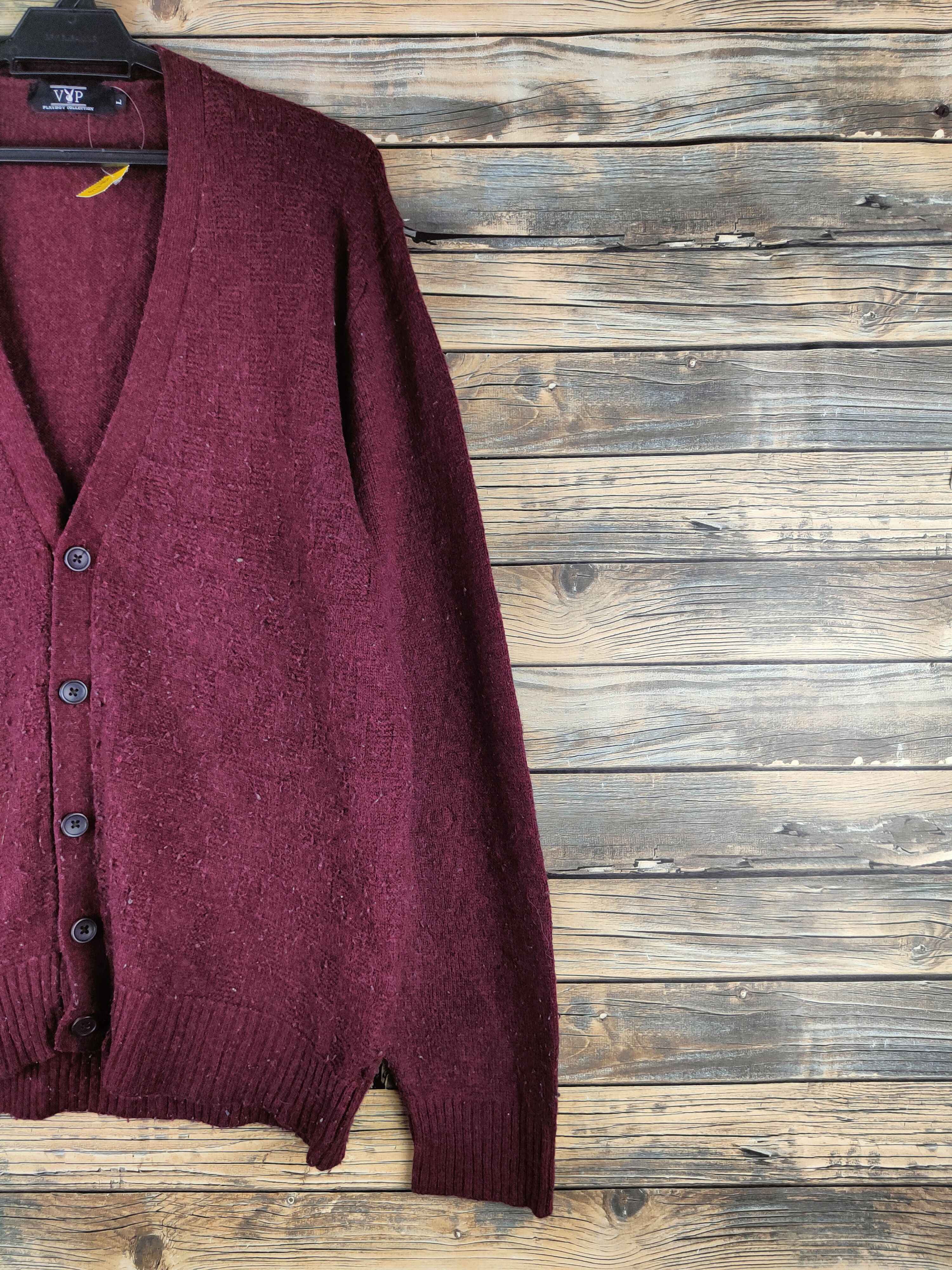 Playboy DL Vip Playboy Dark Purple Knitwear Cardigans #46-524 Size US L / EU 52-54 / 3 - 6 Thumbnail