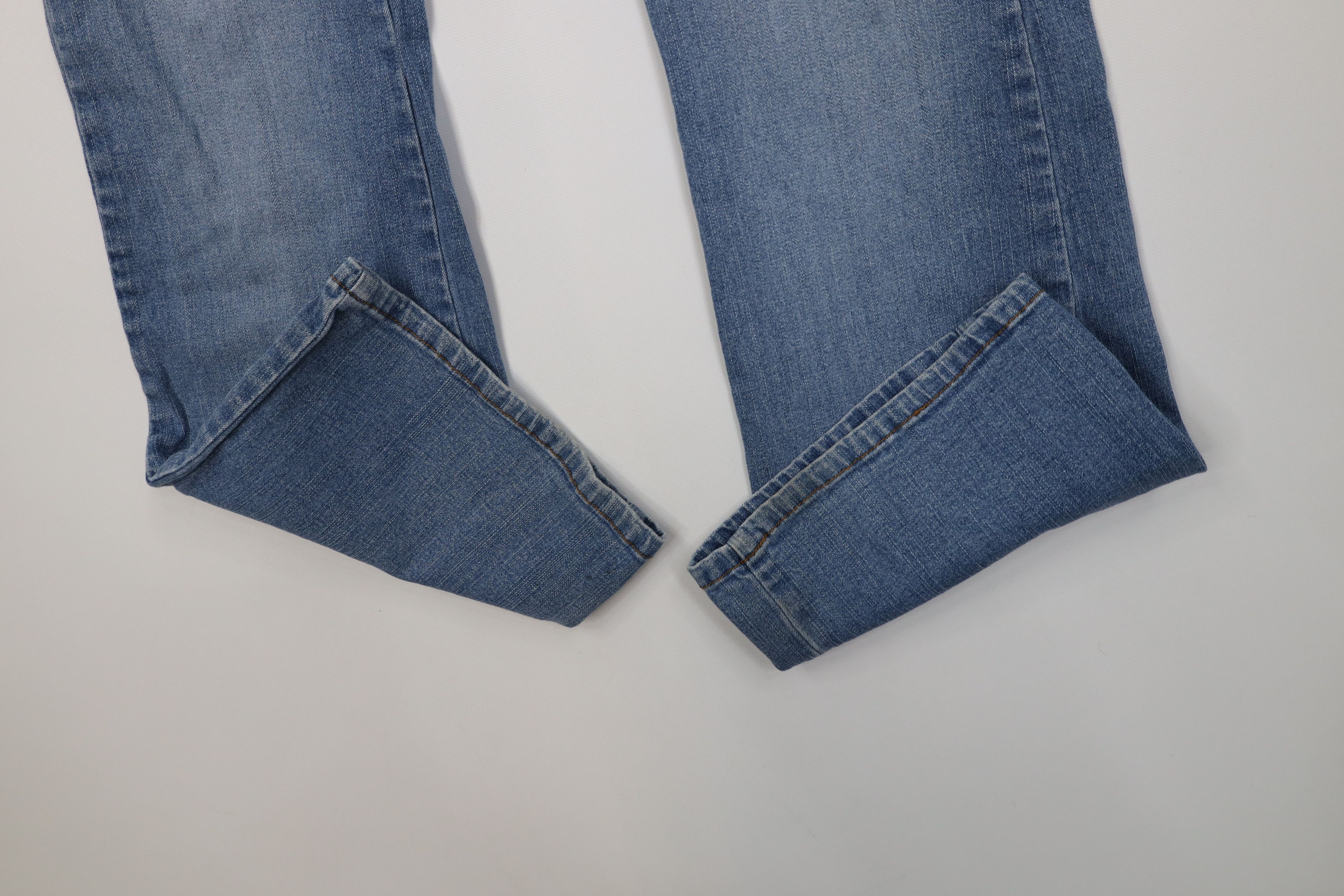 Vintage Vintage 90s Y2K Babydoll Tie Front Bella Flared Denim Jeans Size 26" / US 2 / IT 38 - 5 Thumbnail