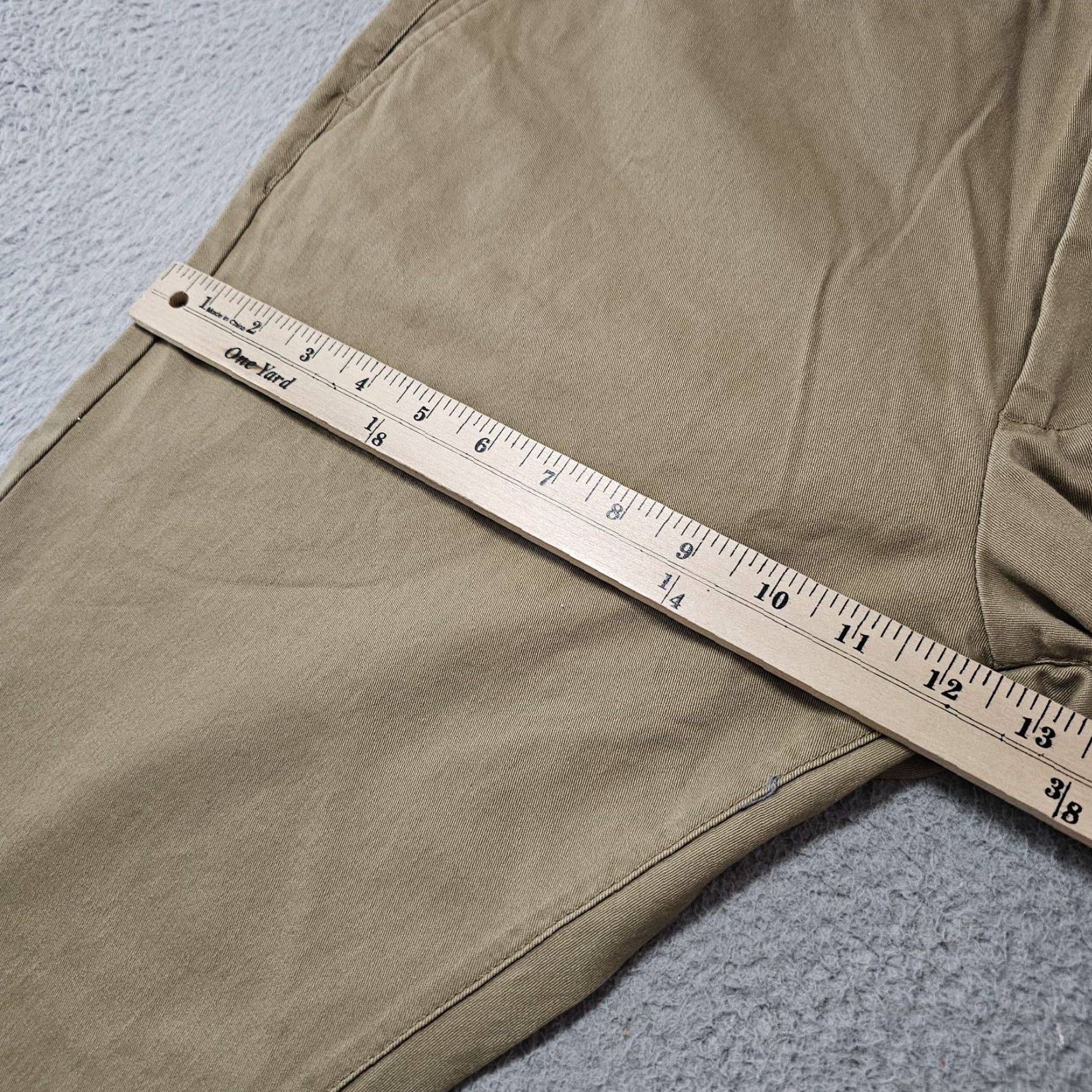 Vintage Goodfellow & Co Pants Men Slim Chino 38x30 Beige Stretch Casual Business Travel Khaki 5 Pocket Zip Fly Button Mens Size US 38 / EU 54 - 5 Thumbnail