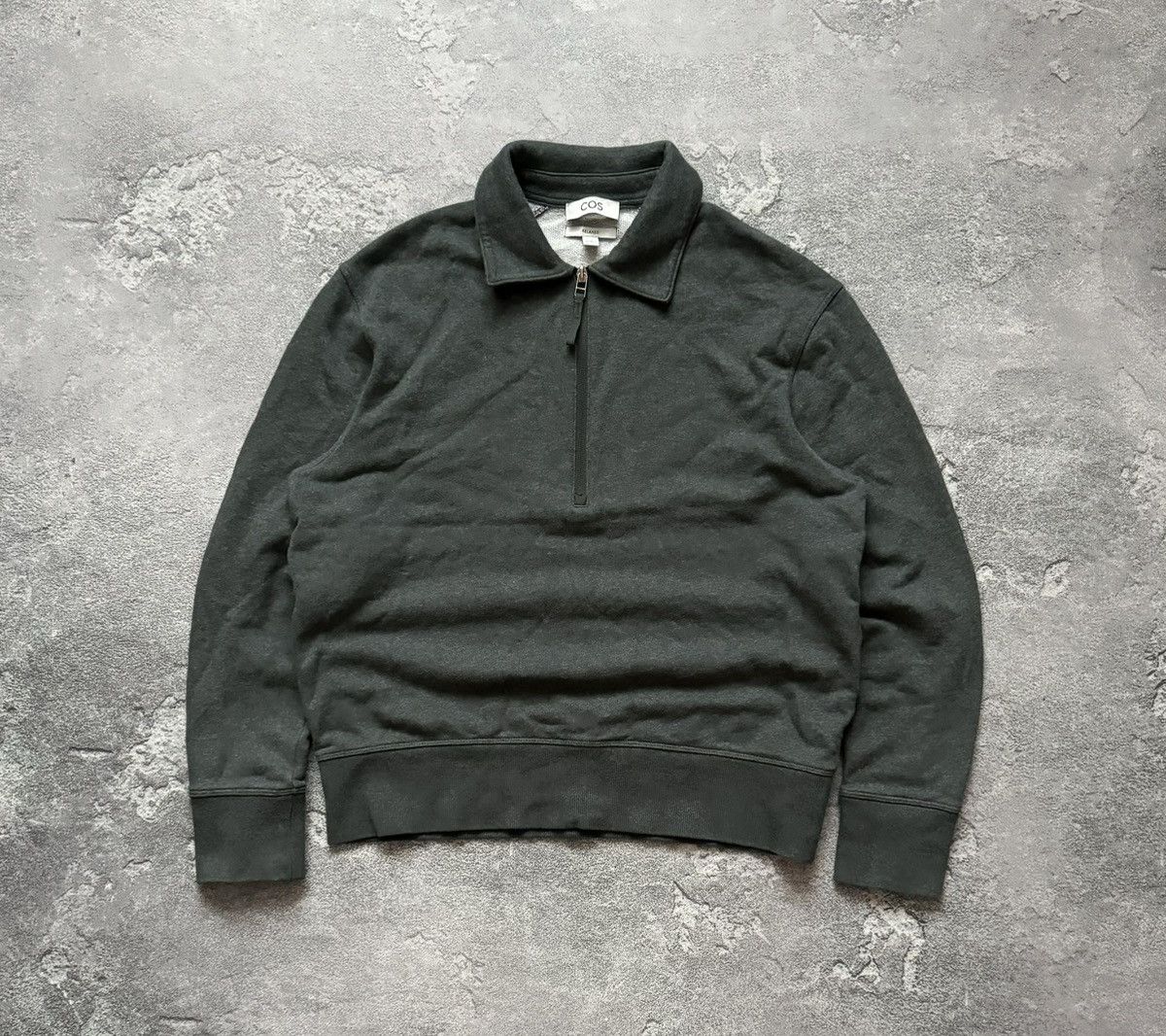 Cos × Designer COS XS 1/4 zip Wmns sweatshirt long sleeve jumper sweater Size XS / US 0-2 / IT 36-38 - 5 Thumbnail