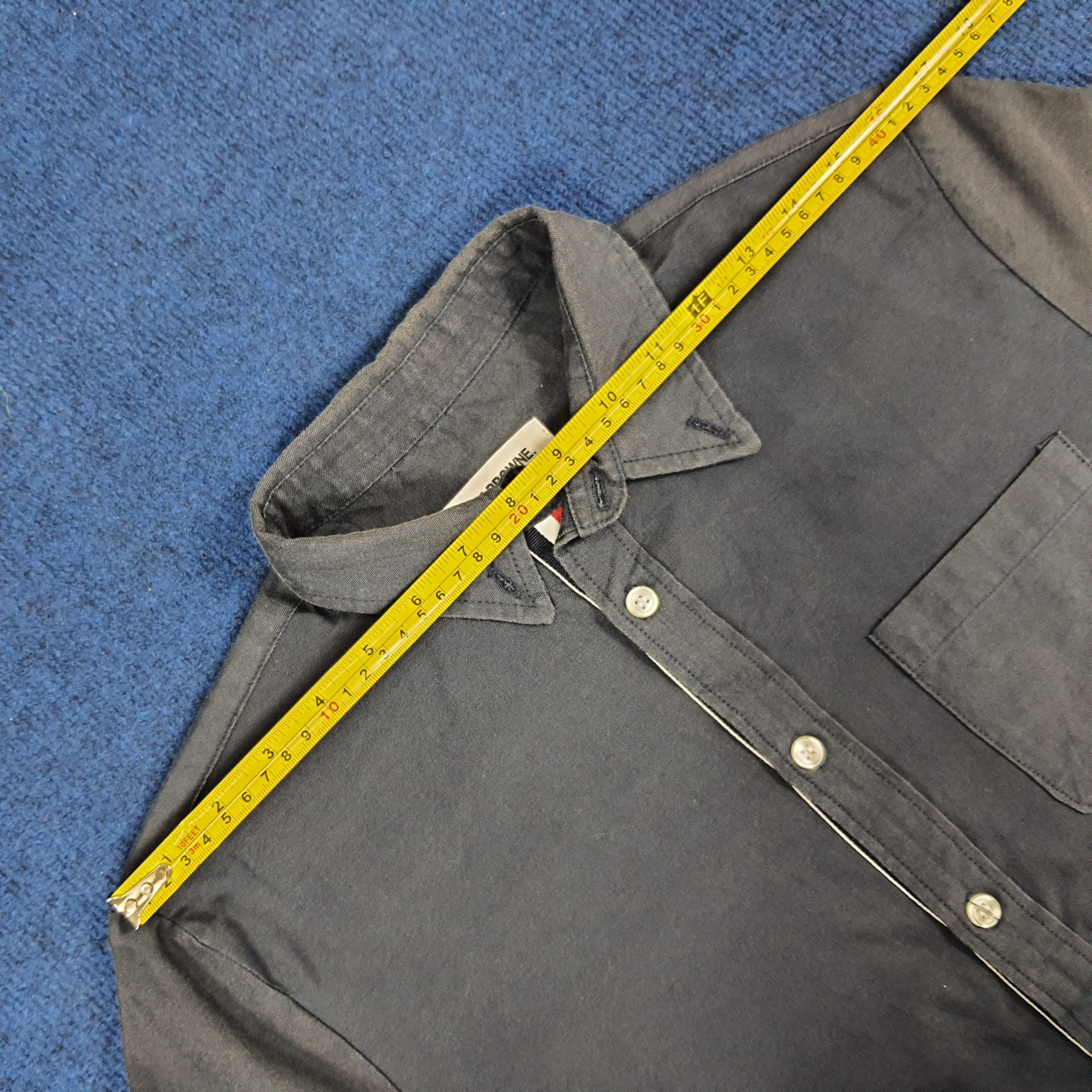 Thom Browne × Vintage Vintage Thom Browne Long Sleeve Button Up Shirt Size US S / EU 44-46 / 1 - 9 Thumbnail