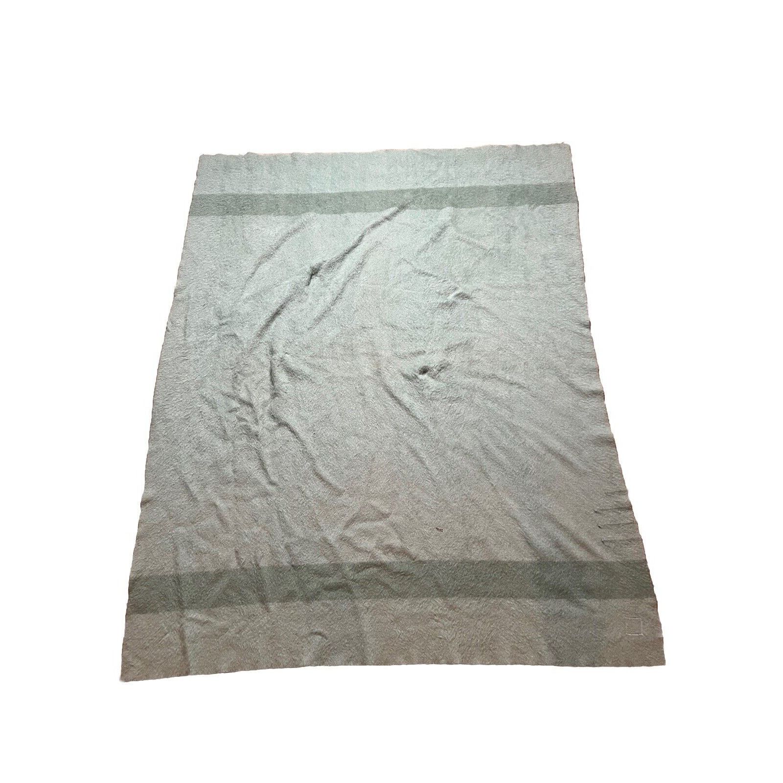Hudsons Bay Vintage Hudsons Bay Four Point Blanket, Sage Green Wool Size ONE SIZE - 7 Thumbnail