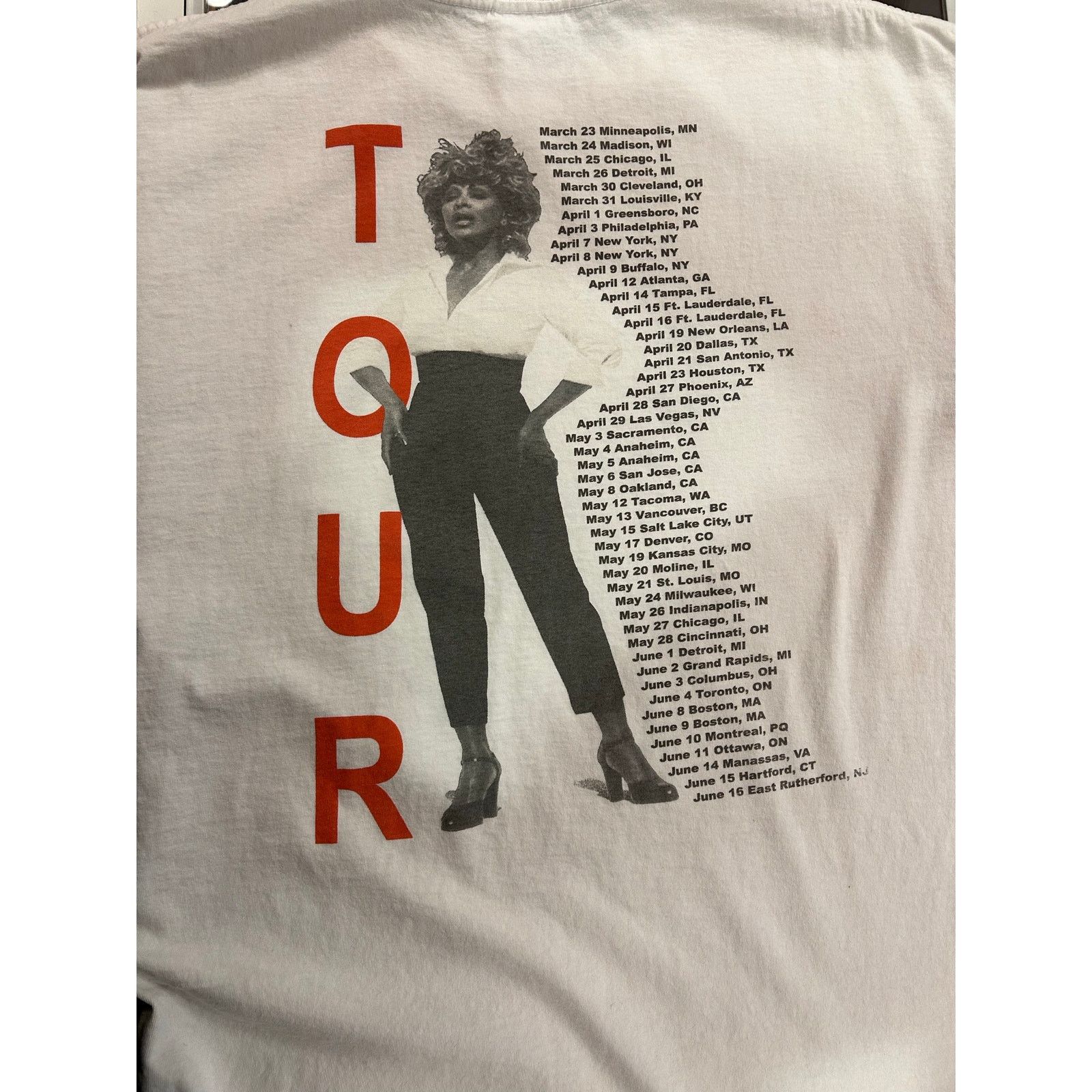 Vintage 1999 Tina Tour Queen Of rock and Roll Size Large Size US L / EU 52-54 / 3 - 7 Thumbnail