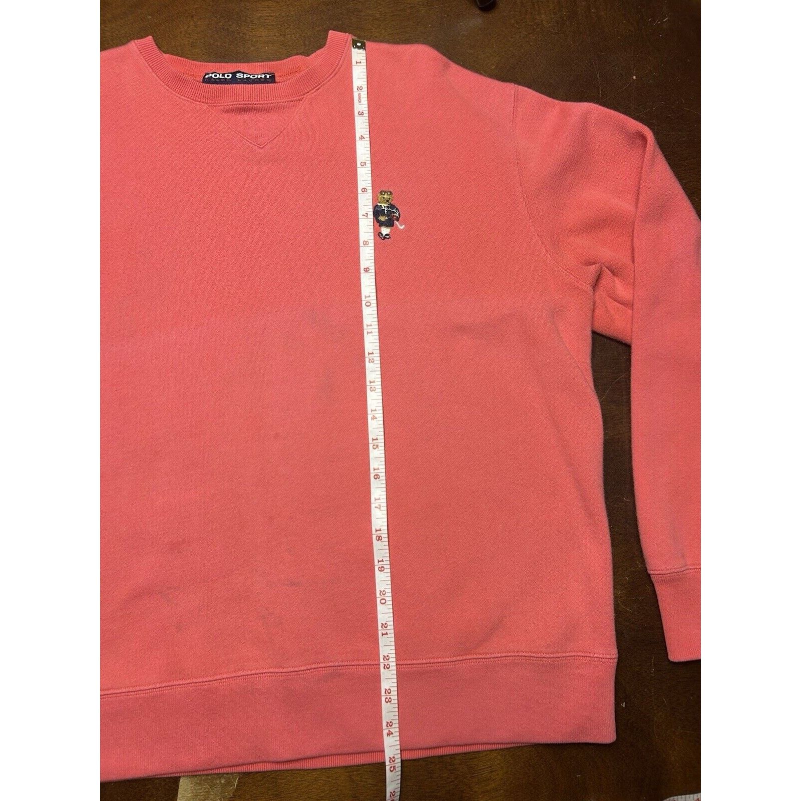 Polo Ralph Lauren 90s/Y2K Polo Sport Ralph Lauren Golf Polo Bear Pink Crewneck Size US M / EU 48-50 / 2 - 4 Thumbnail