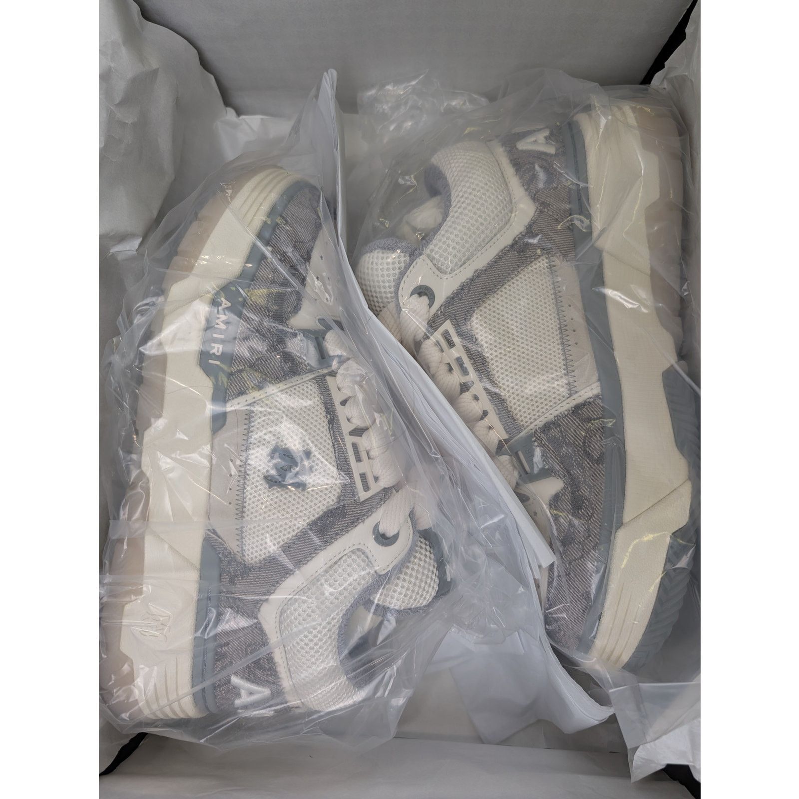 Amiri o1rshd1 Bandana Denim MA-1 Sneakers in Grey Size US 11 / EU 44 - 17 Thumbnail