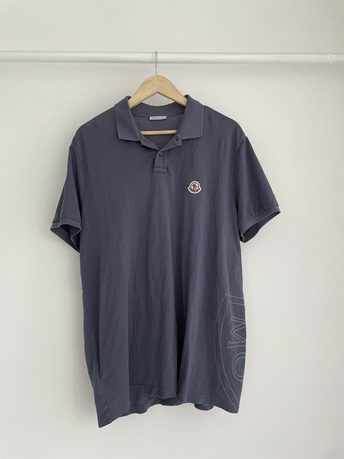 Moncler Moncler MAGLIA POLO MANICA CORTA Big Logo T-Shirt | Grailed