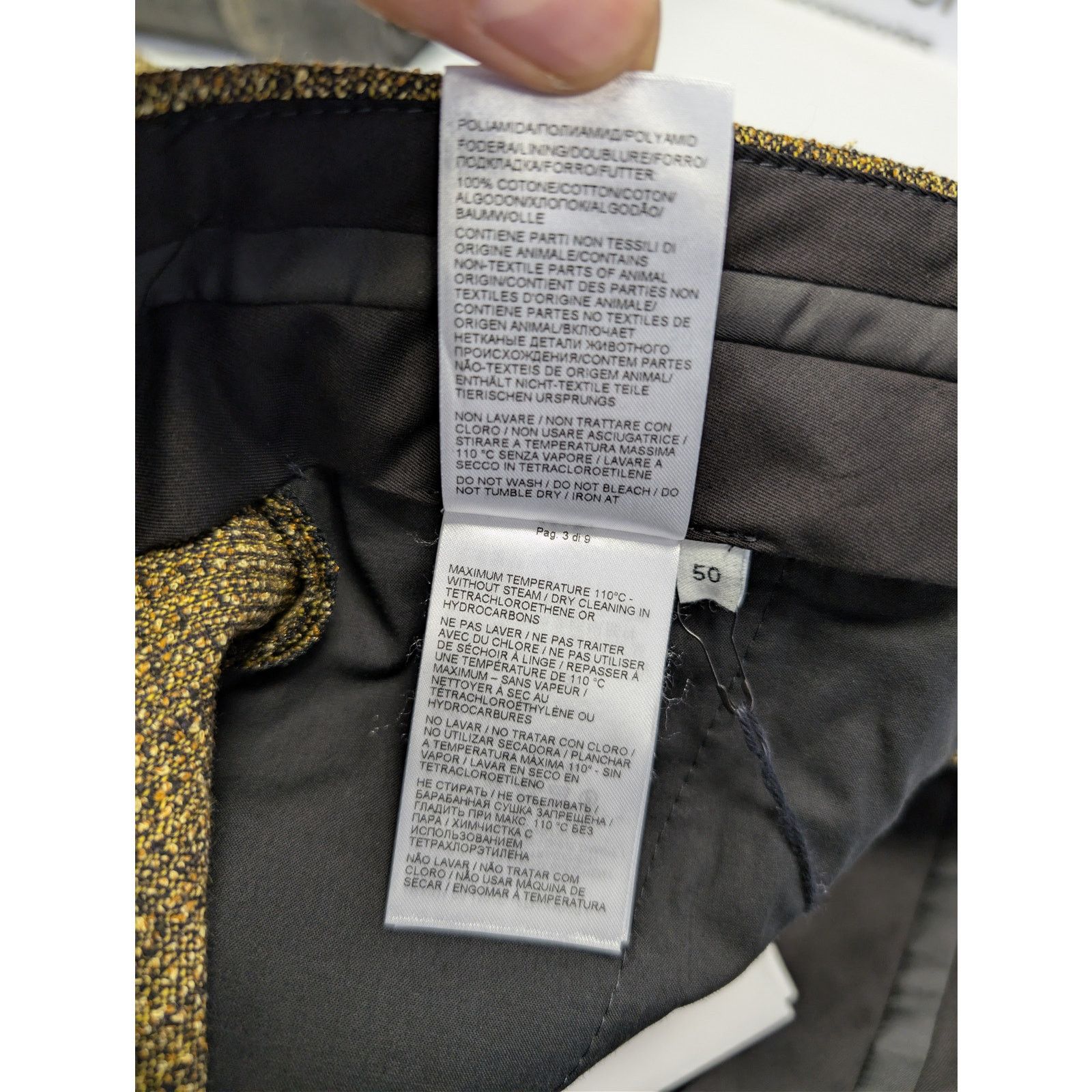 Bottega Veneta o1rshd1 Double Compact Cotton Frise Trousers Pants in Flax Size US 34 / EU 50 - 18 Thumbnail