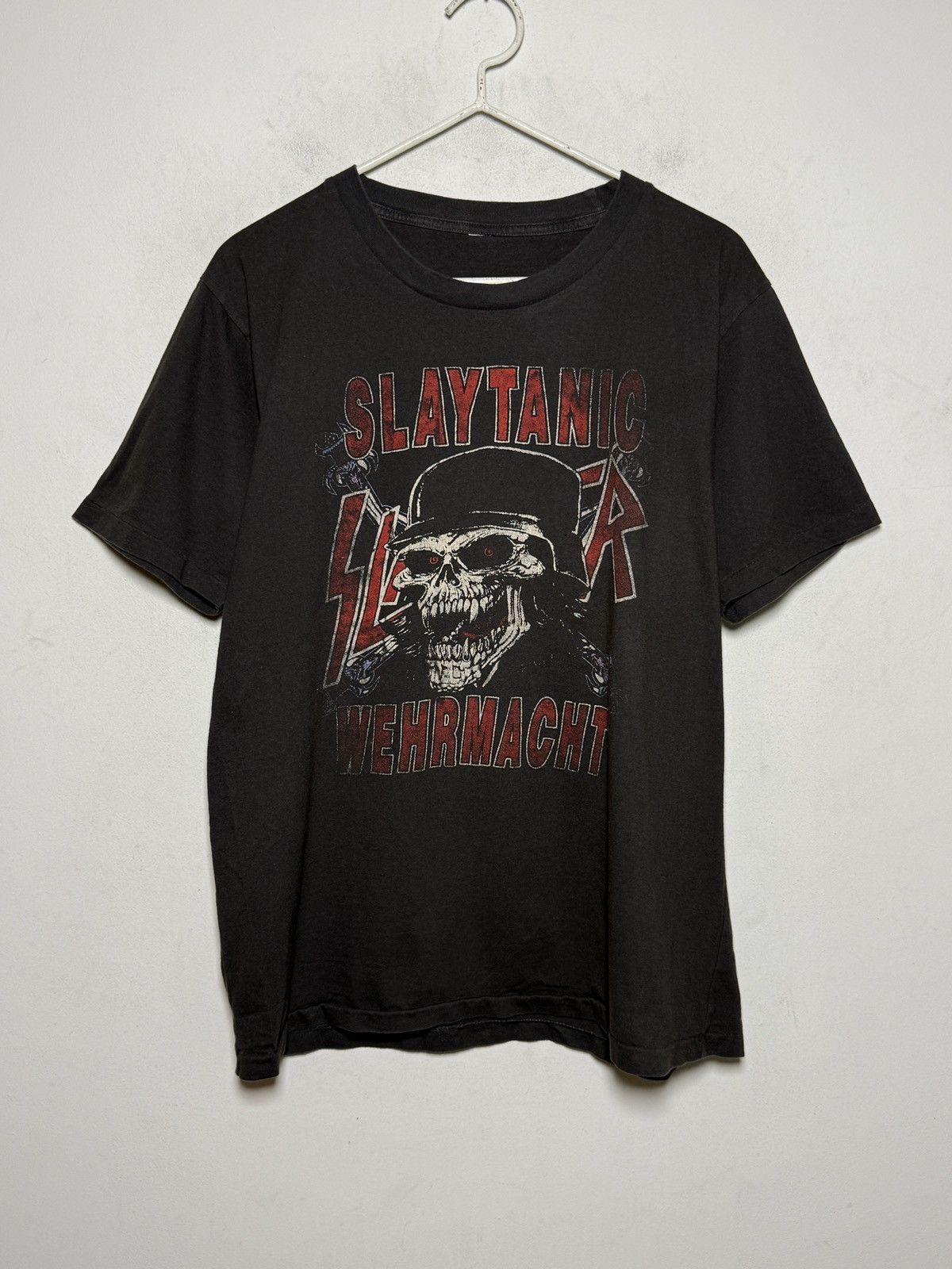 Band Tees Slayer “Slaytanic Wehrmacht” vintage tee from the 90s. Size US M / EU 48-50 / 2 - 1 Thumbnail
