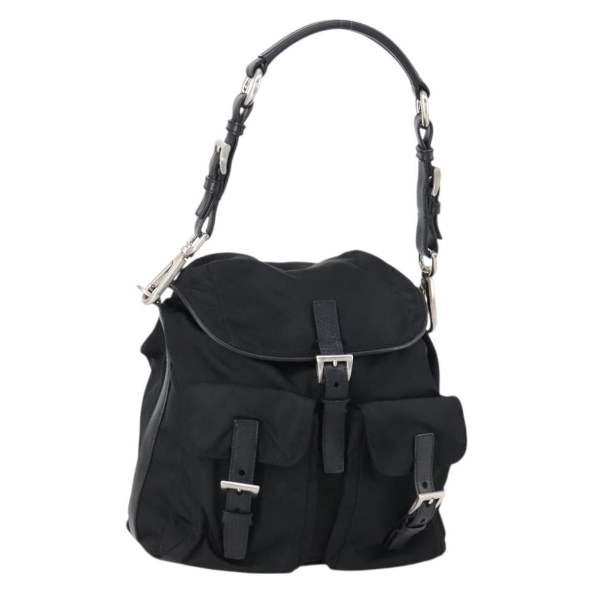 Prada Prada Double Pocket Shoulder Bag Tessuto Size ONE SIZE - 1 Thumbnail