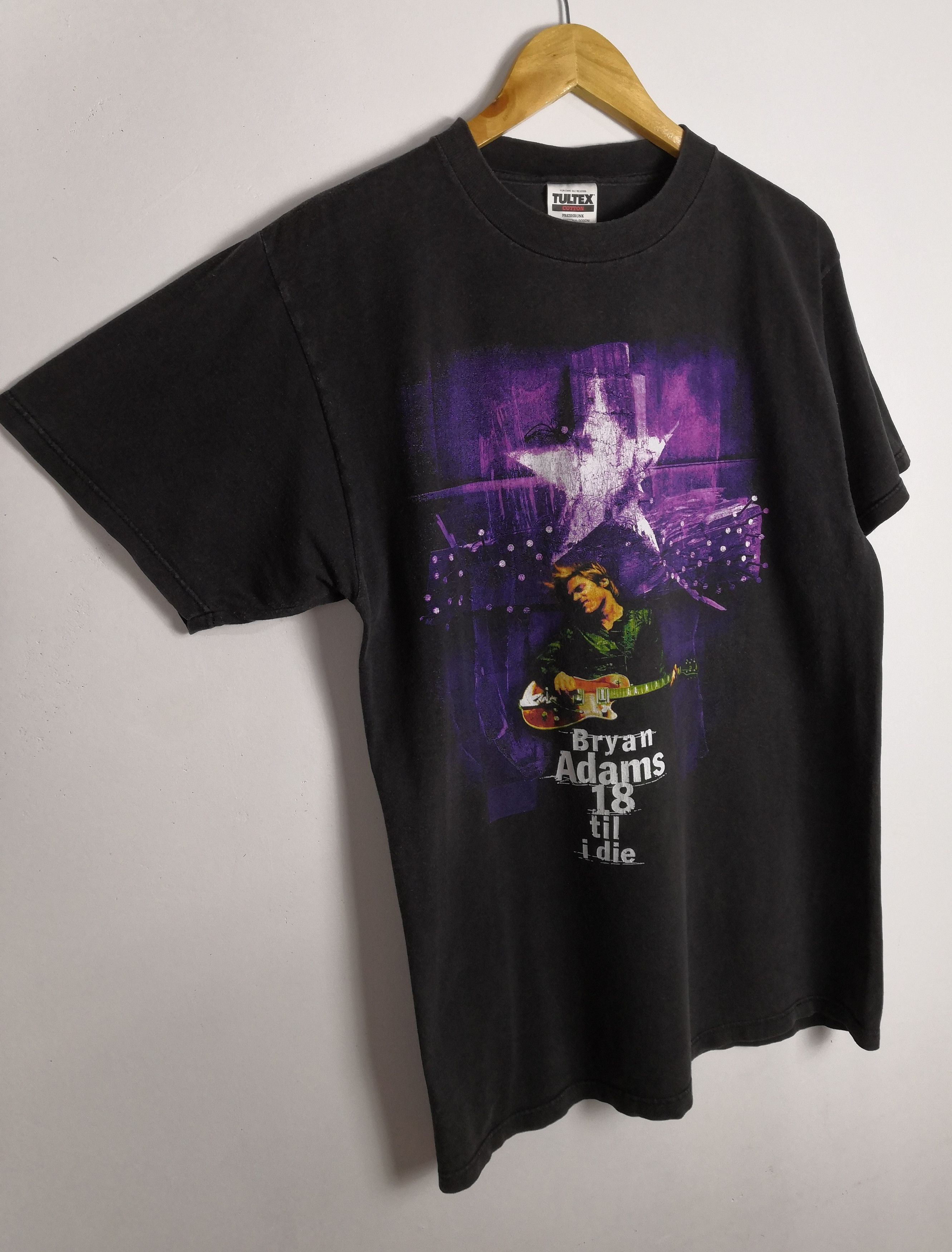 Band Tees Vintage 90s Bryan Adams T-Shirt 18 Til I Die Tour '97 Size US M / EU 48-50 / 2 - 4 Thumbnail