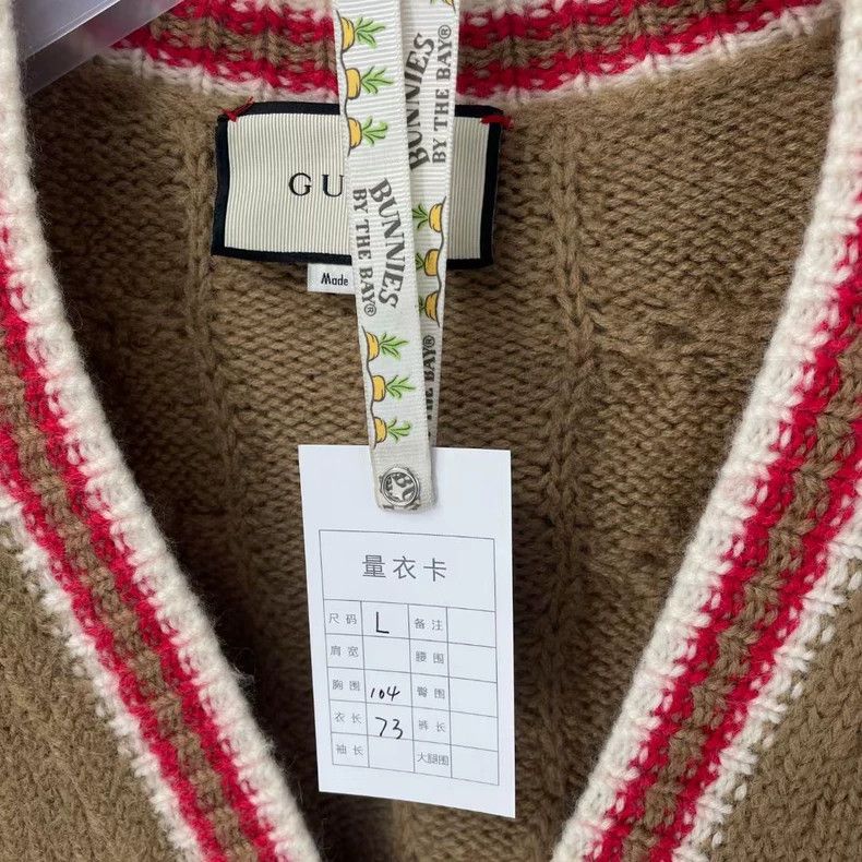 Gucci Gucci Coarse woven wool cardigan sweater 2502-Nextarrow Size US L / EU 52-54 / 3 - 6 Thumbnail